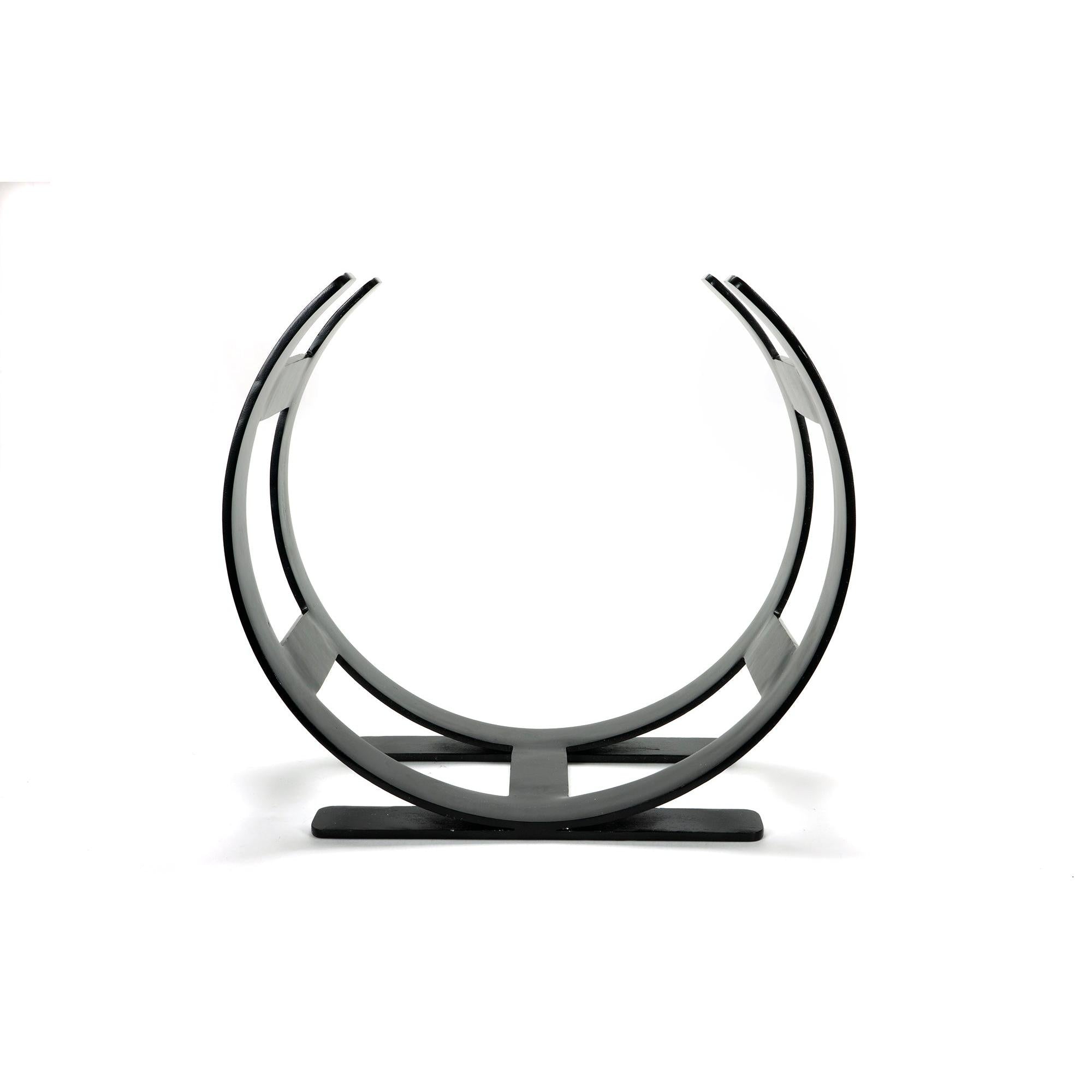 Matt Black Curved Log Holder - Small | From The Anvil - Log Holders - From The Anvil - Yester Home