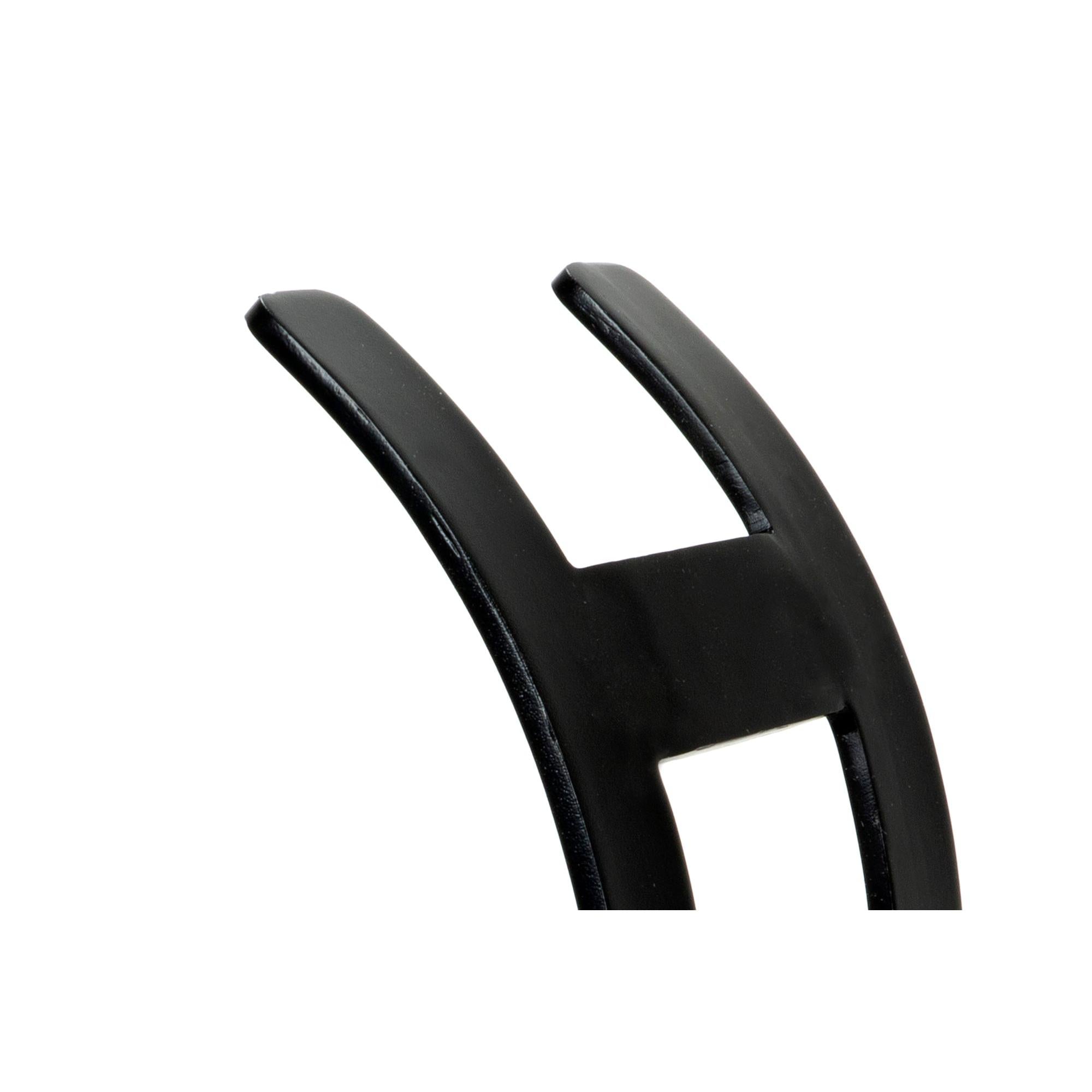 Matt Black Curved Log Holder - Small | From The Anvil - Log Holders - From The Anvil - Yester Home