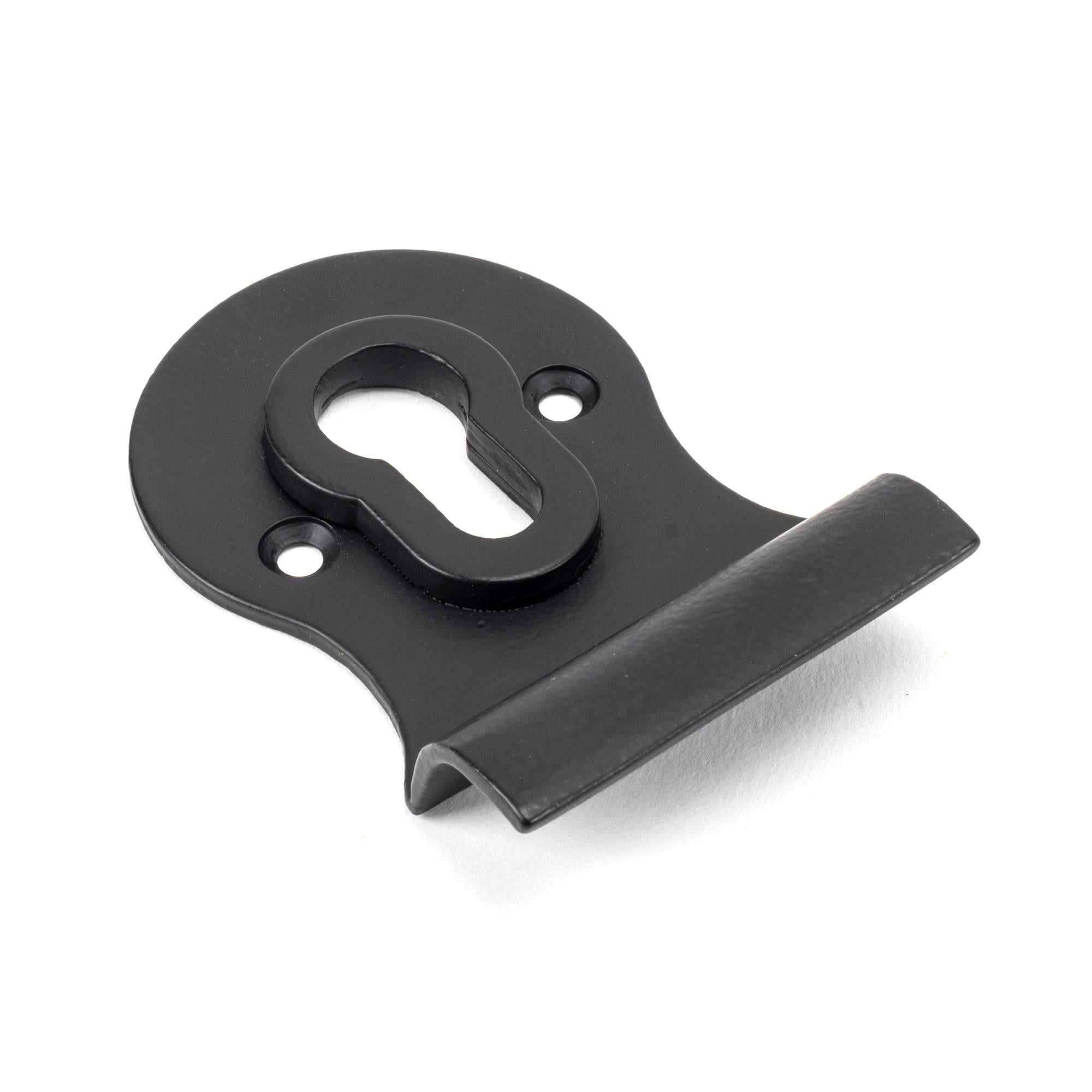 Matt Black Euro Door Pull | From The Anvil - Euro Pulls - From The Anvil - Yester Home