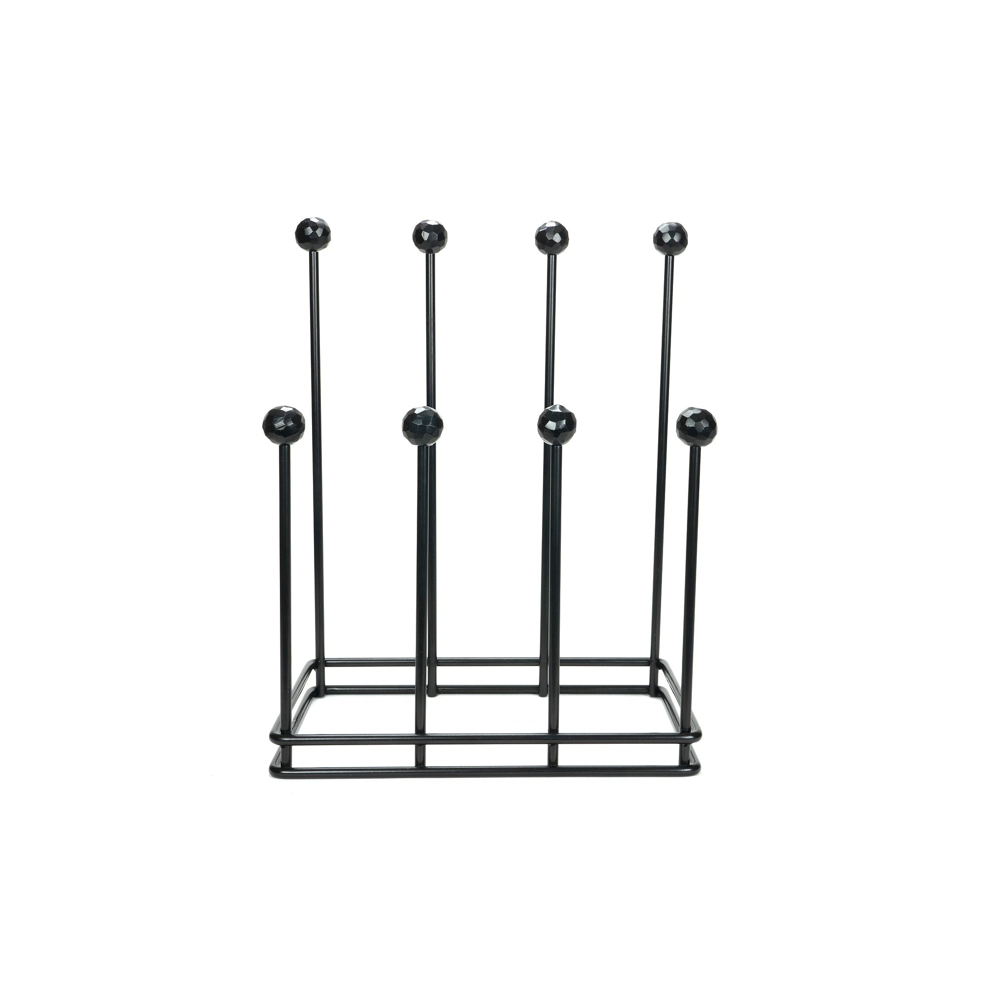 Matt Black Four Pair Boot Rack | From The Anvil-Boot Stands & Racks-Yester Home