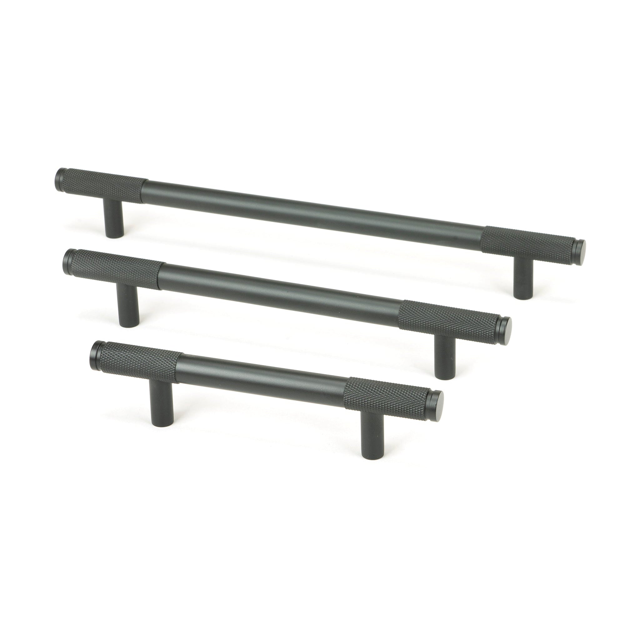 Matt Black Half Brompton Pull Handle - Small | From The Anvil-Pull Handles-Yester Home
