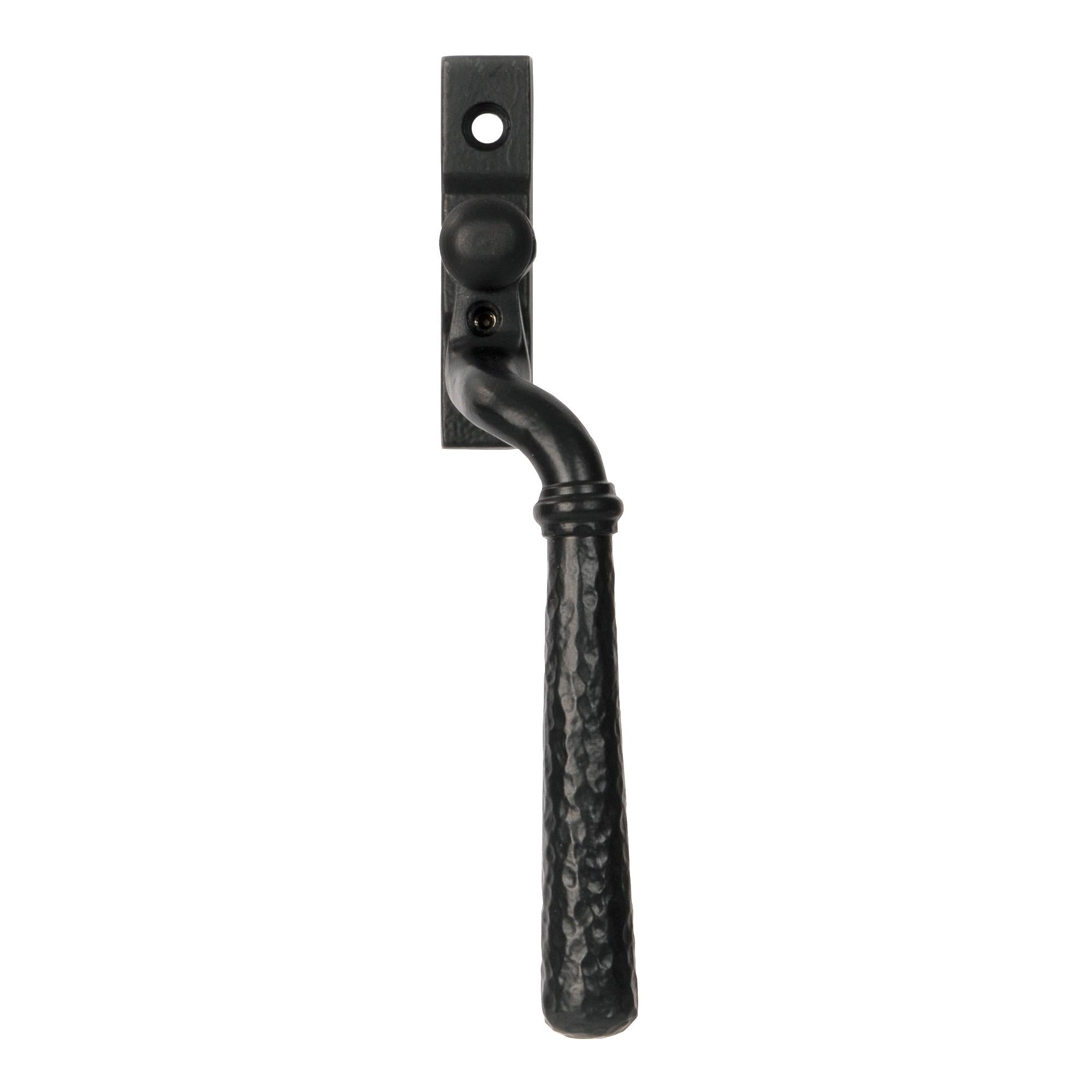 Matt Black Hammered Newbury Espag - RH | From The Anvil - Espag. Fasteners - From The Anvil - Yester Home