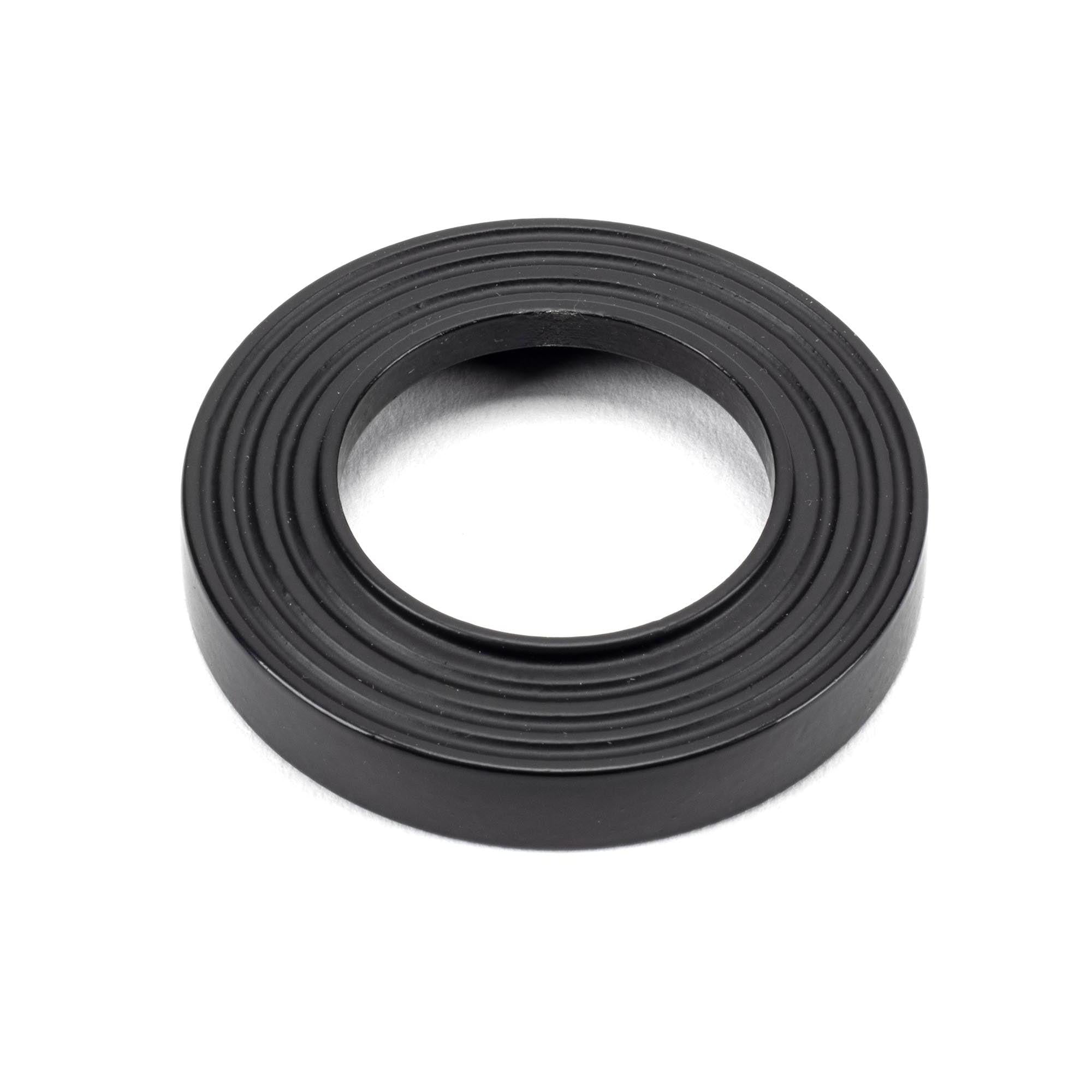 Matt Black Hammered Newbury Lever on Rose Set (Beehive) - Unsprung | From The Anvil - Concealed - From The Anvil - Yester Home