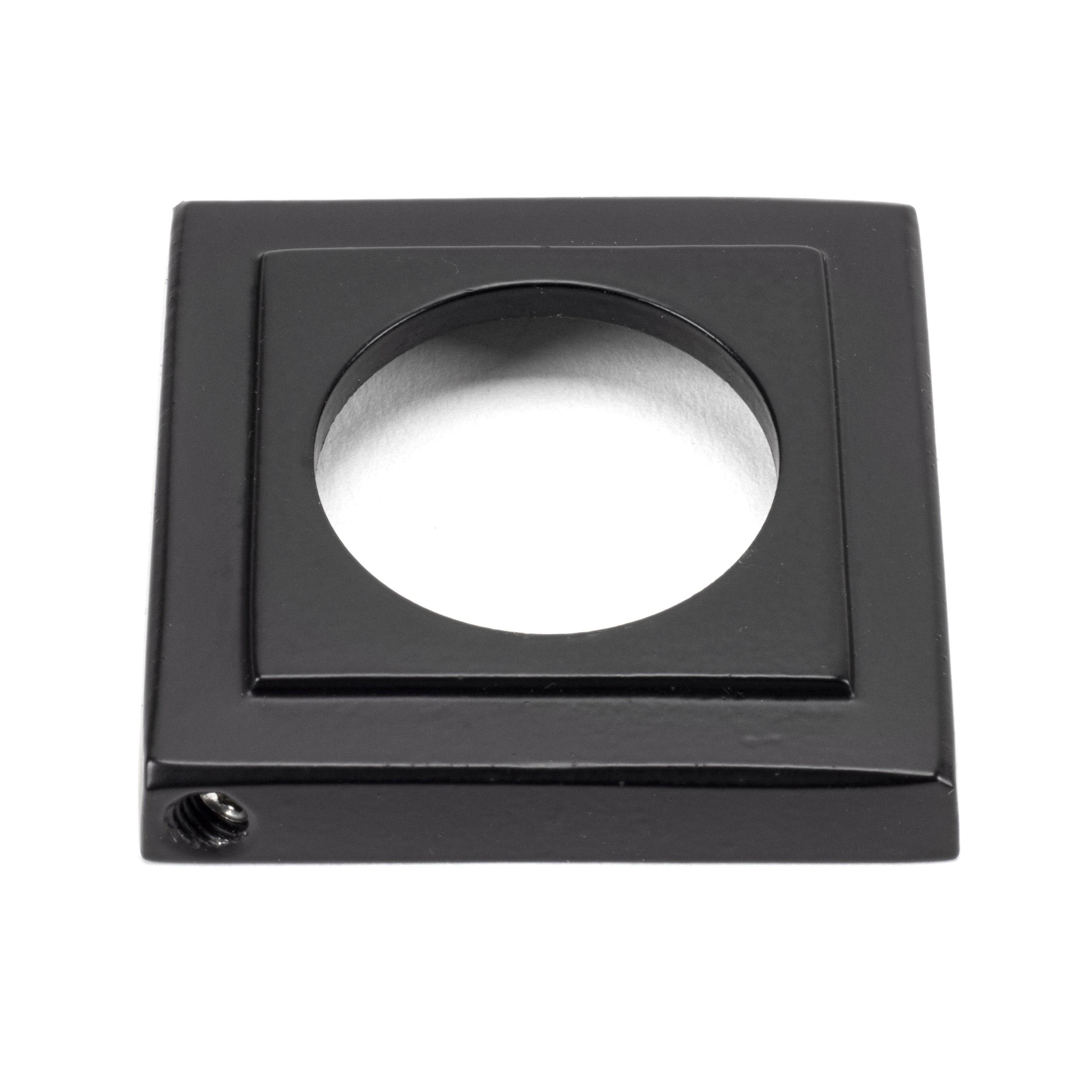 Matt Black Hammered Newbury Lever on Rose Set (Square) | From The Anvil-Concealed-Yester Home