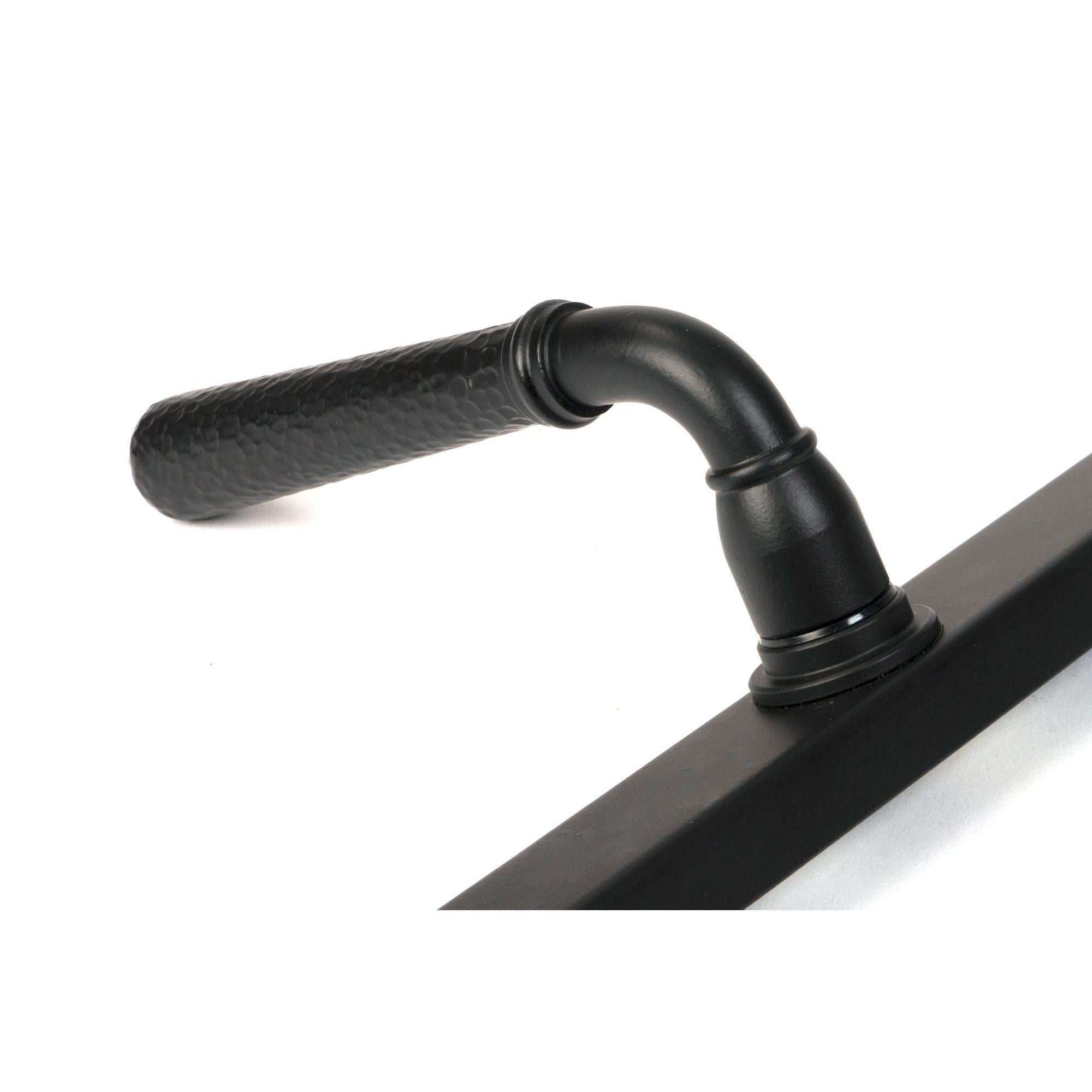 Matt Black Hammered Newbury Slimline Espag. Lock Set | From The Anvil - Espagnolette - From The Anvil - Yester Home