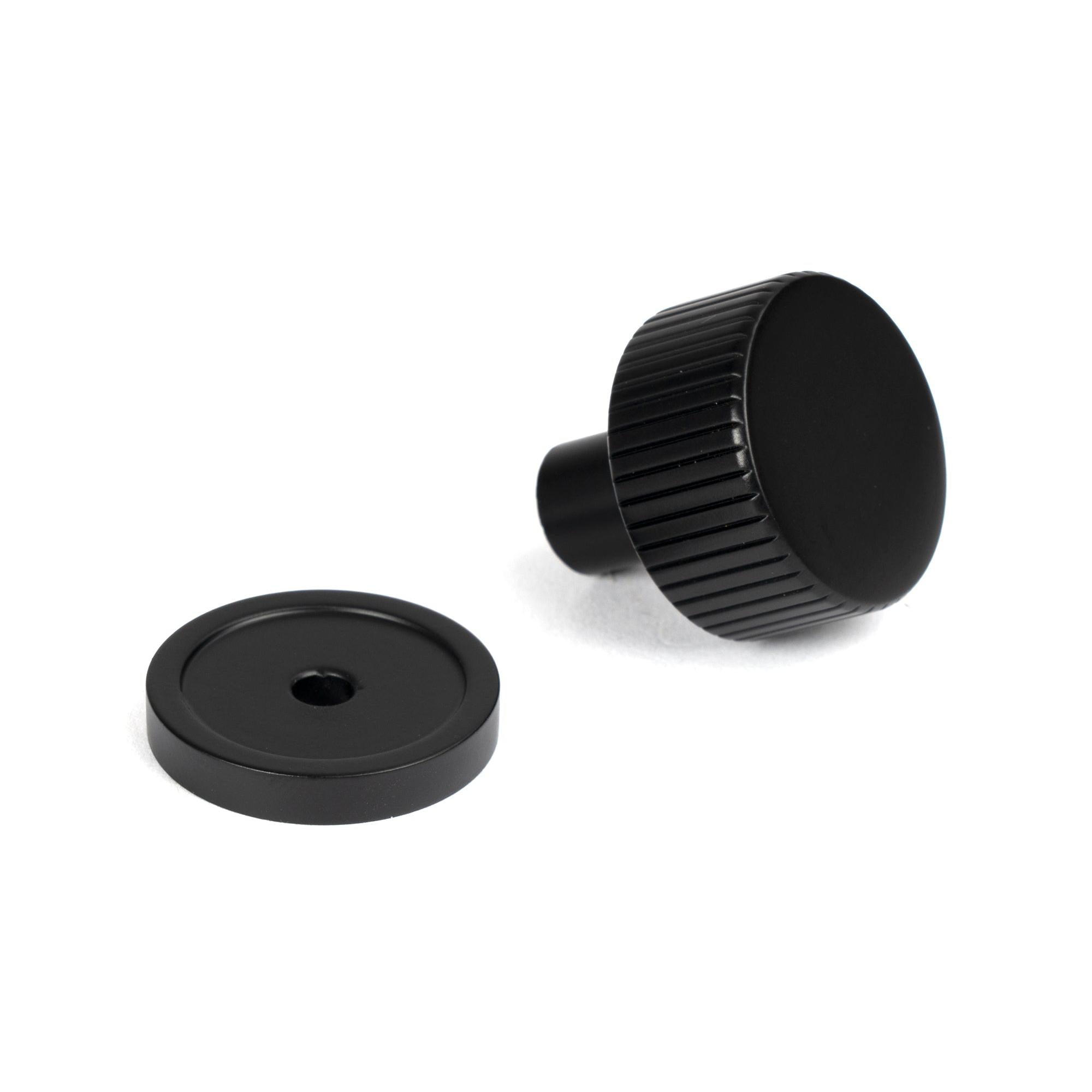 Matt Black Judd Cabinet Knob - 25mm (Plain) | From The Anvil - Cabinet Knobs - From The Anvil - Yester Home
