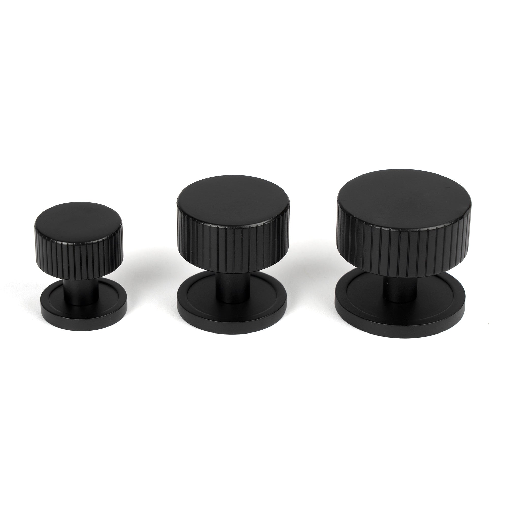 Matt Black Judd Cabinet Knob - 25mm (Plain) | From The Anvil-Cabinet Knobs-Yester Home
