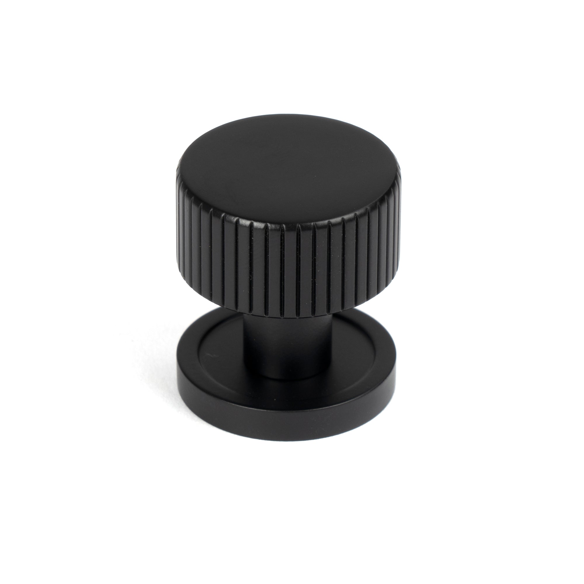 Matt Black Judd Cabinet Knob - 25mm (Plain) | From The Anvil-Cabinet Knobs-Yester Home
