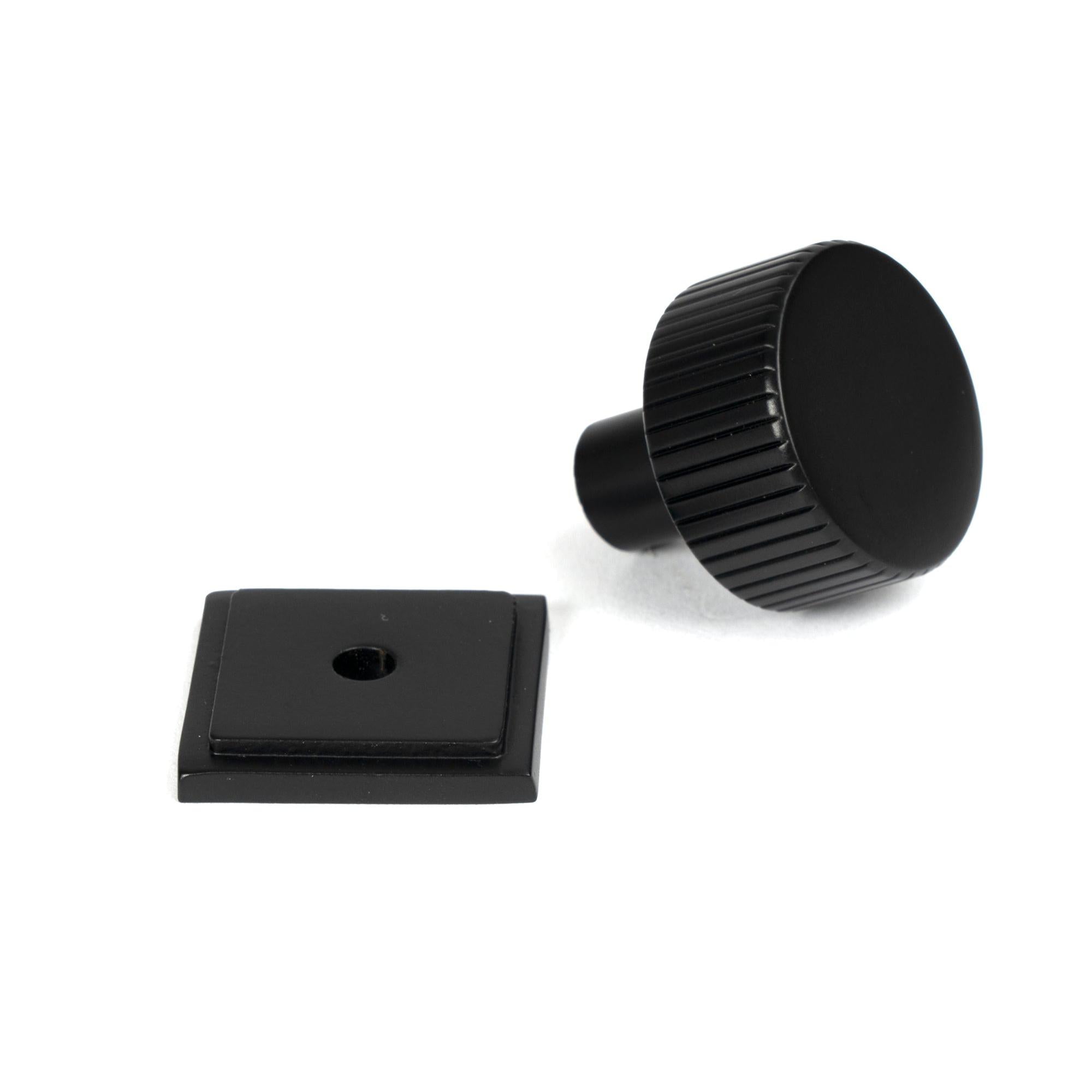 Matt Black Judd Cabinet Knob - 25mm (Square) | From The Anvil - Cabinet Knobs - From The Anvil - Yester Home