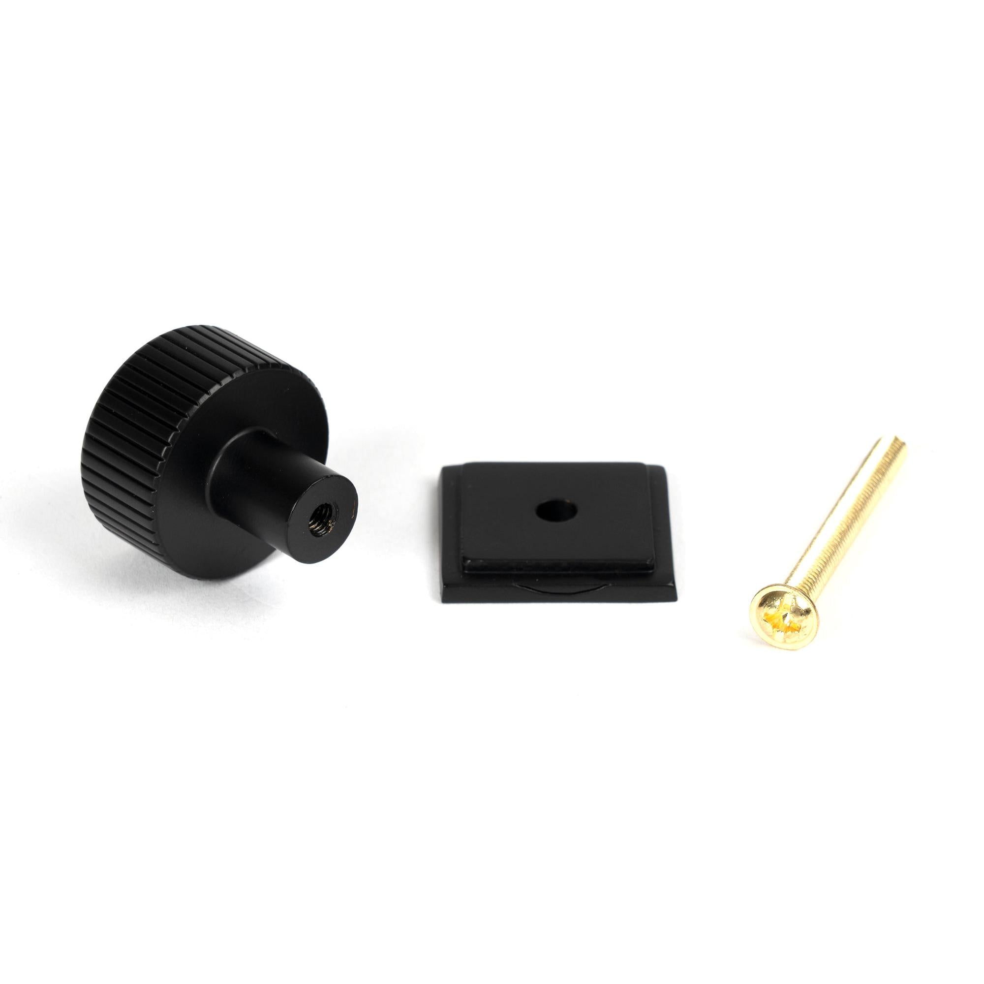 Matt Black Judd Cabinet Knob - 25mm (Square) | From The Anvil - Cabinet Knobs - From The Anvil - Yester Home