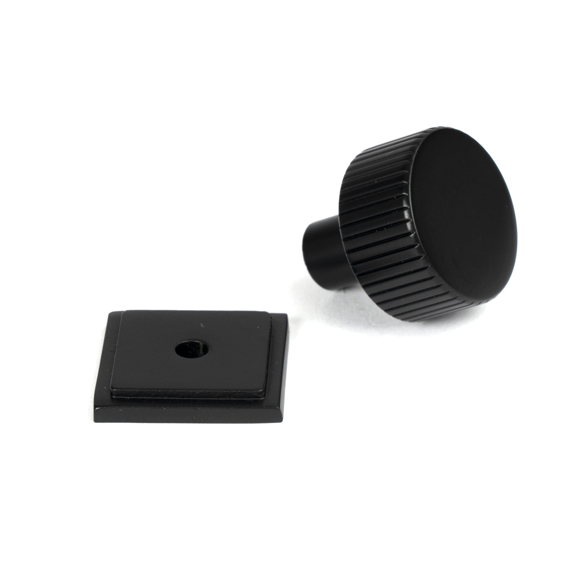 Matt Black Judd Cabinet Knob - 25mm (Square) | From The Anvil-Cabinet Knobs-Yester Home
