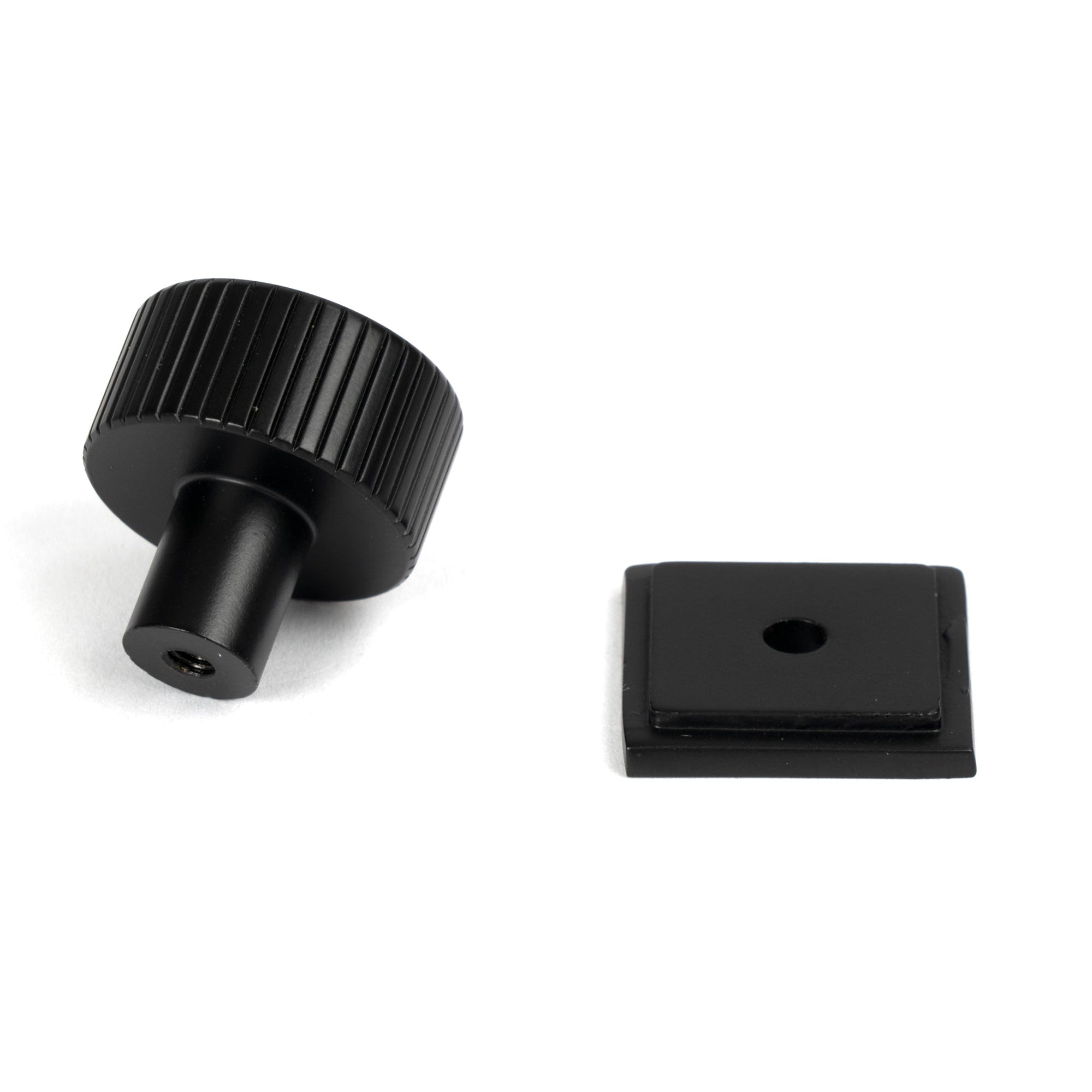 Matt Black Judd Cabinet Knob - 25mm (Square) | From The Anvil-Cabinet Knobs-Yester Home