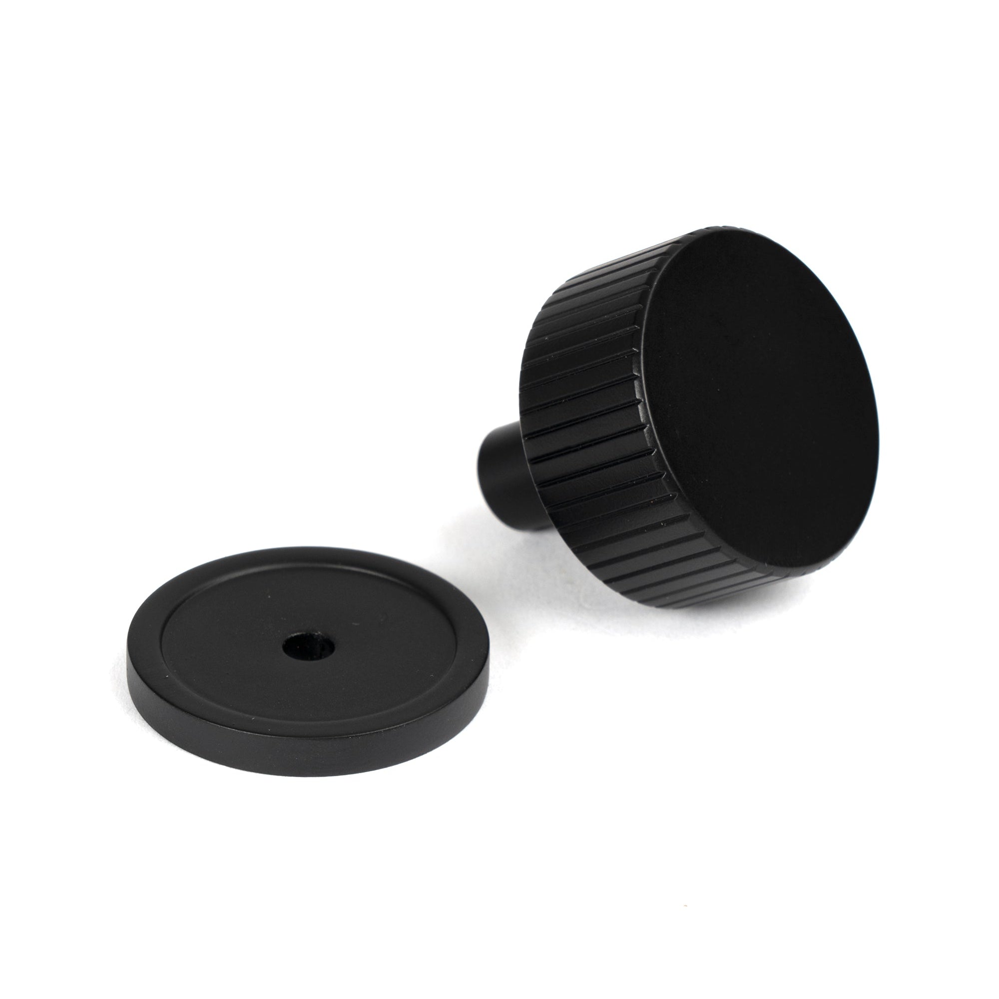 Matt Black Judd Cabinet Knob - 32mm (Plain) | From The Anvil-Cabinet Knobs-Yester Home