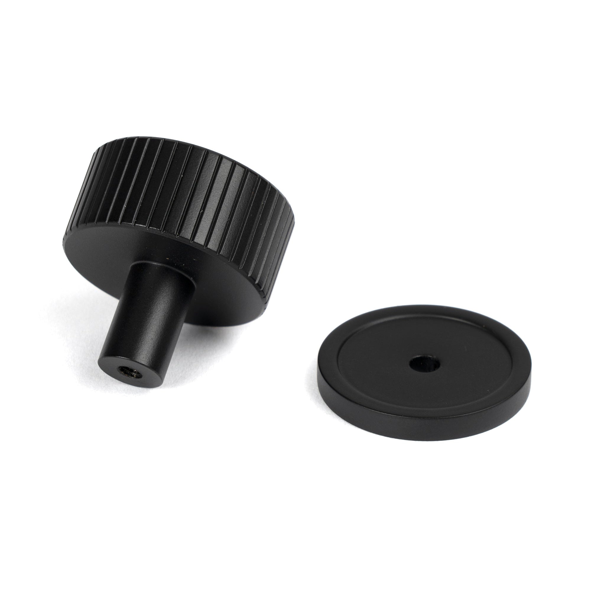 Matt Black Judd Cabinet Knob - 32mm (Plain) | From The Anvil-Cabinet Knobs-Yester Home