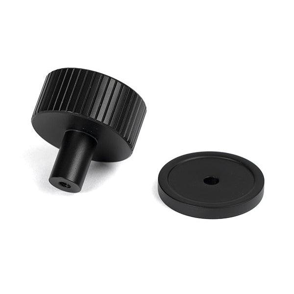 Matt Black Judd Cabinet Knob - 32mm (Plain) | From The Anvil-Cabinet Knobs-Yester Home