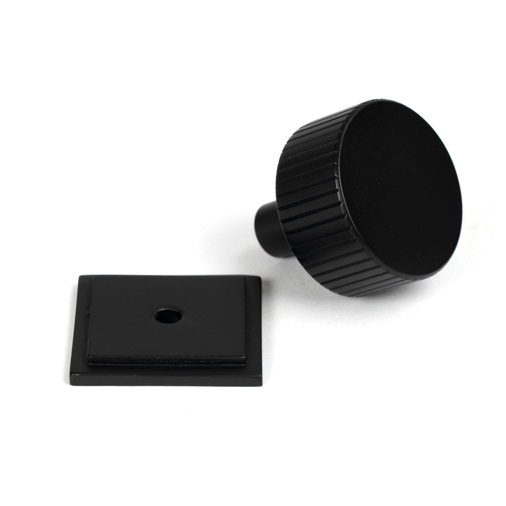 Matt Black Judd Cabinet Knob - 32mm (Square) | From The Anvil-Cabinet Knobs-Yester Home
