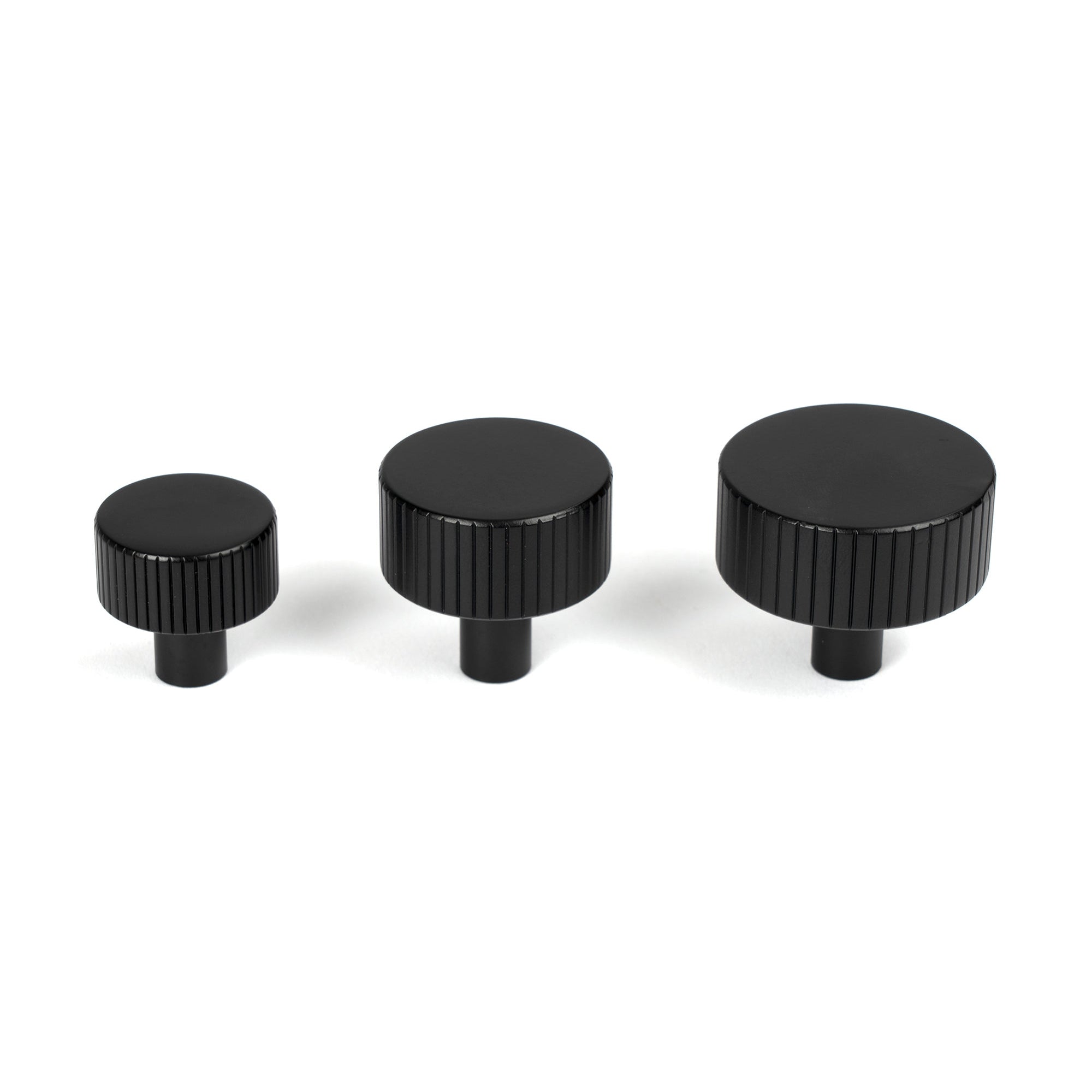 Matt Black Judd Cabinet Knob - 38mm (No rose) | From The Anvil-Cabinet Knobs-Yester Home