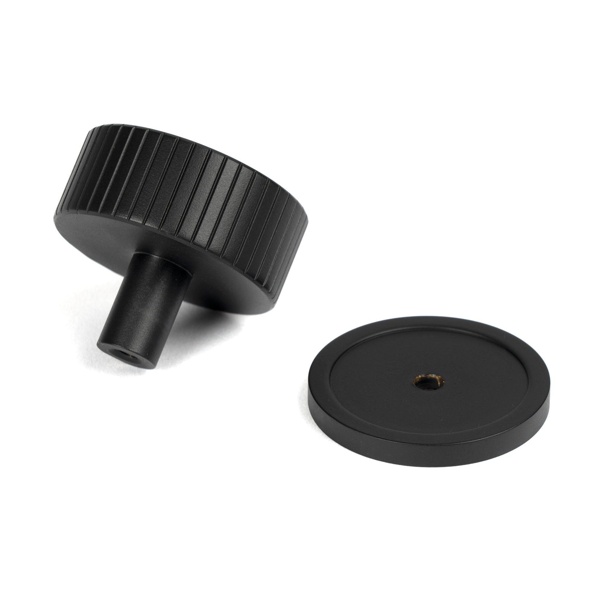 Matt Black Judd Cabinet Knob - 38mm (Plain) | From The Anvil-Cabinet Knobs-Yester Home