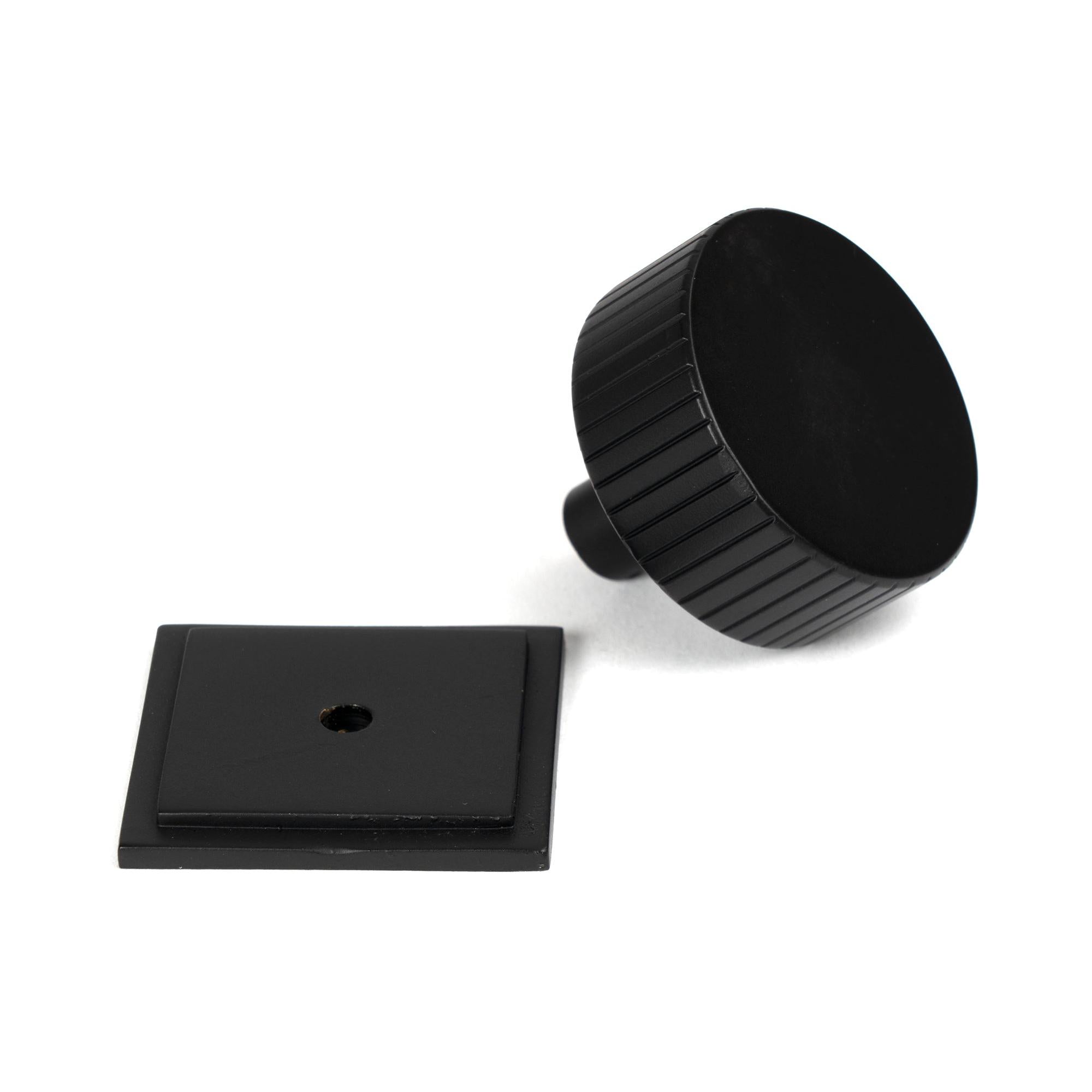 Matt Black Judd Cabinet Knob - 38mm (Square) | From The Anvil - Cabinet Knobs - From The Anvil - Yester Home