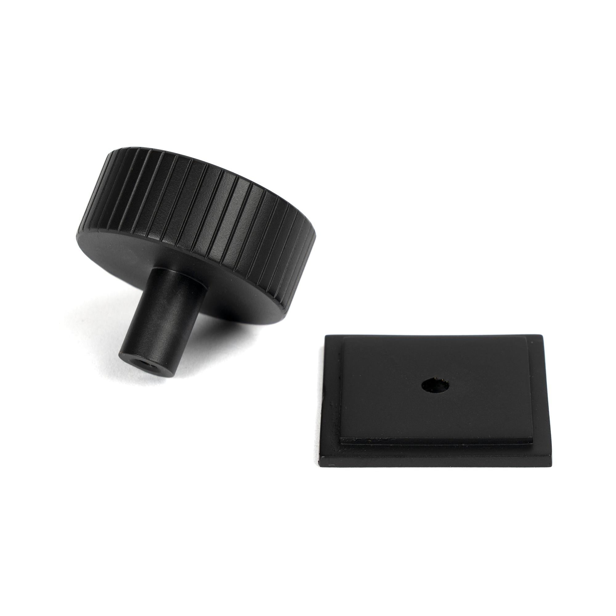 Matt Black Judd Cabinet Knob - 38mm (Square) | From The Anvil - Cabinet Knobs - From The Anvil - Yester Home