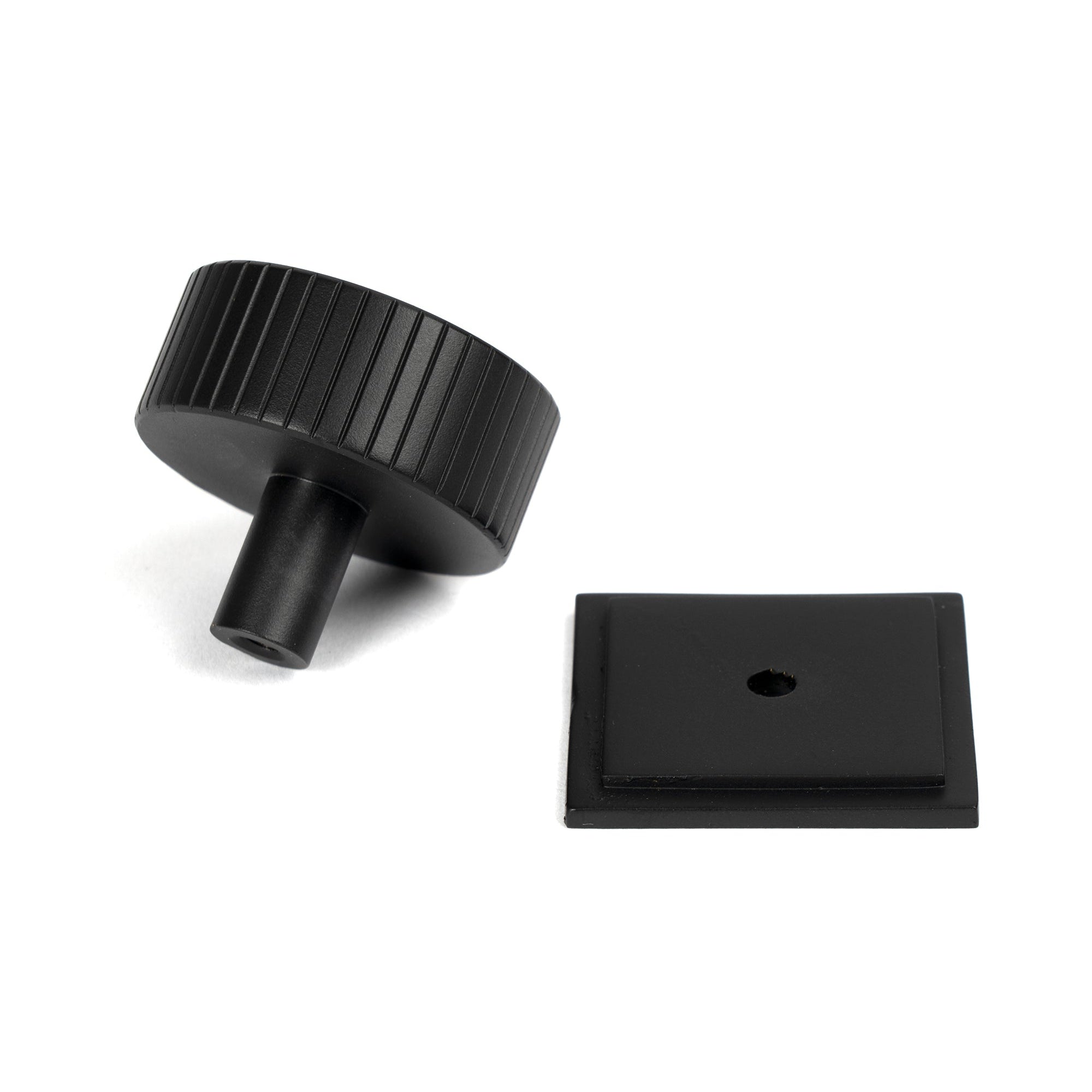 Matt Black Judd Cabinet Knob - 38mm (Square) | From The Anvil-Cabinet Knobs-Yester Home