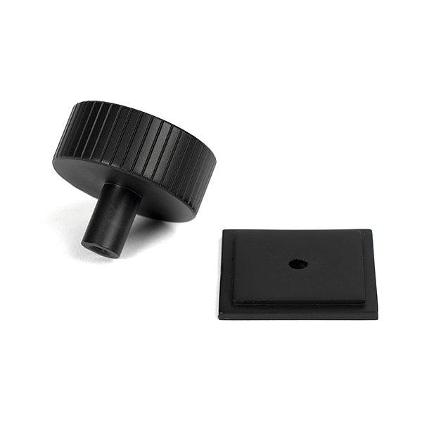 Matt Black Judd Cabinet Knob - 38mm (Square) | From The Anvil-Cabinet Knobs-Yester Home
