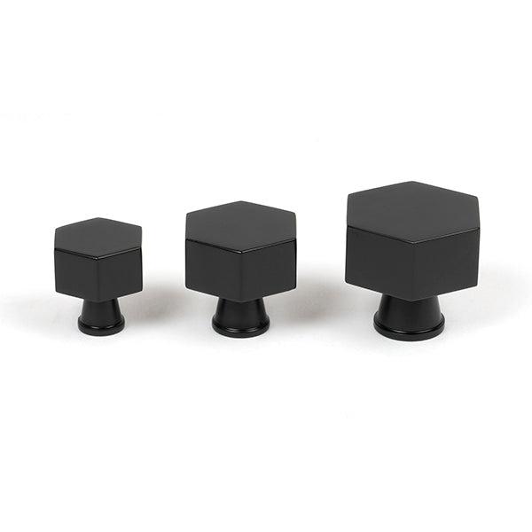 Matt Black Kahlo Cabinet Knob - 25mm | From The Anvil-Cabinet Knobs-Yester Home