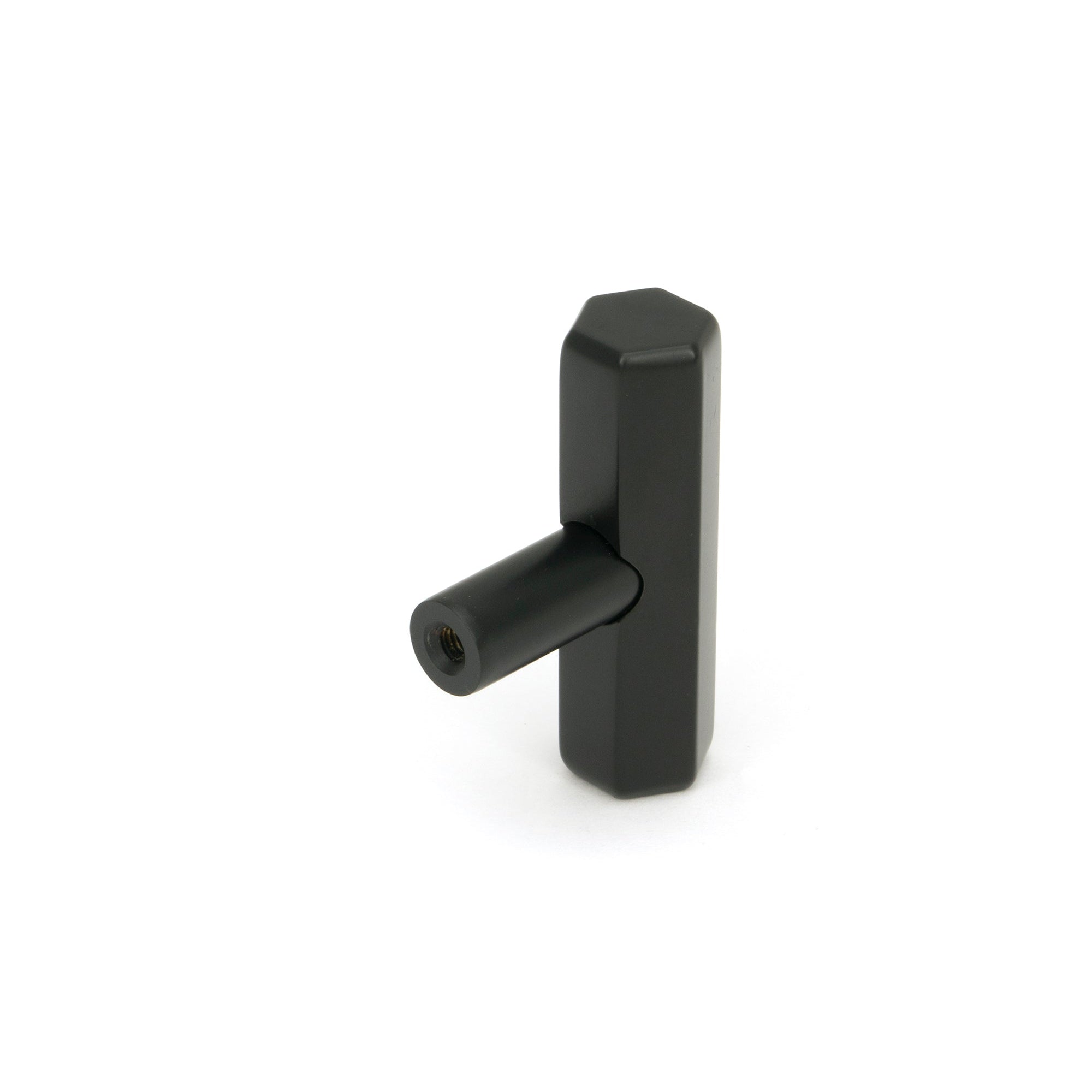 Matt Black Kahlo T-Bar | From The Anvil-Cabinet Knobs-Yester Home