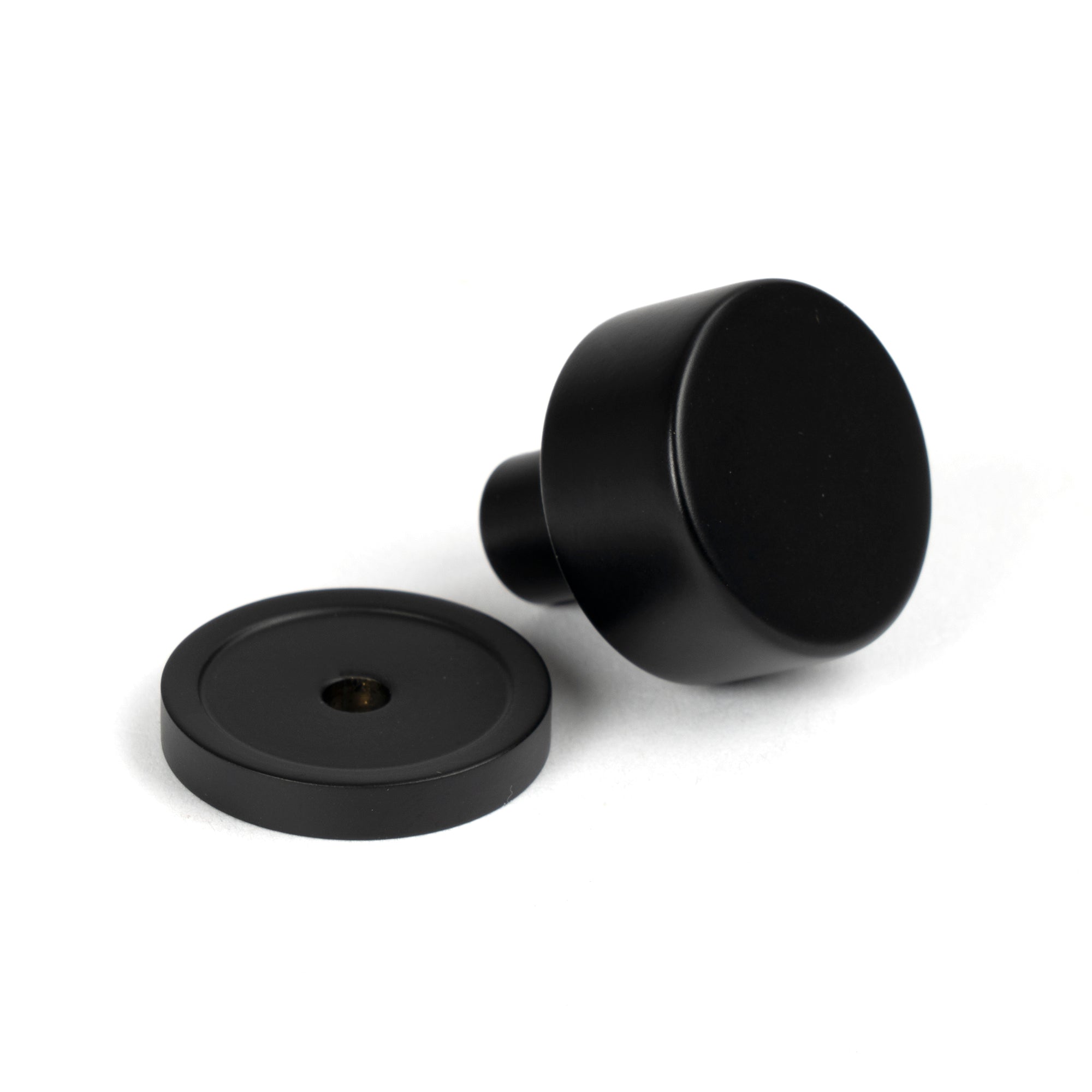Matt Black Kelso Cabinet Knob - 25mm (Plain) | From The Anvil - Cabinet Knobs - From The Anvil - Yester Home