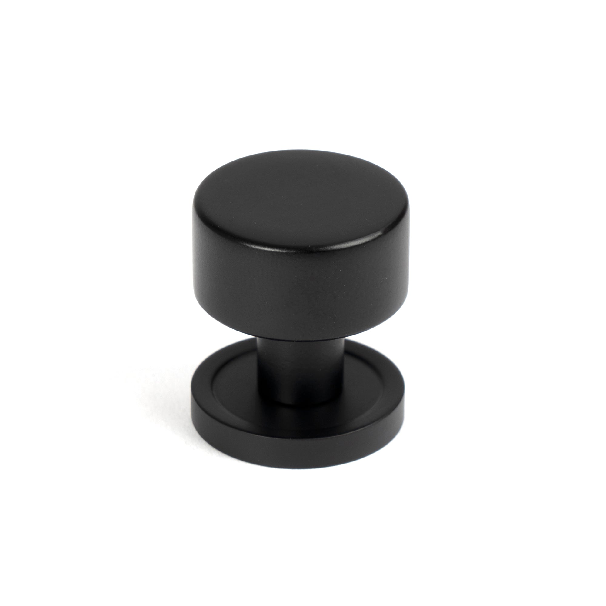 Matt Black Kelso Cabinet Knob - 25mm (Plain) | From The Anvil-Cabinet Knobs-Yester Home