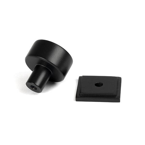 Matt Black Kelso Cabinet Knob - 25mm (Square) | From The Anvil-Cabinet Knobs-Yester Home