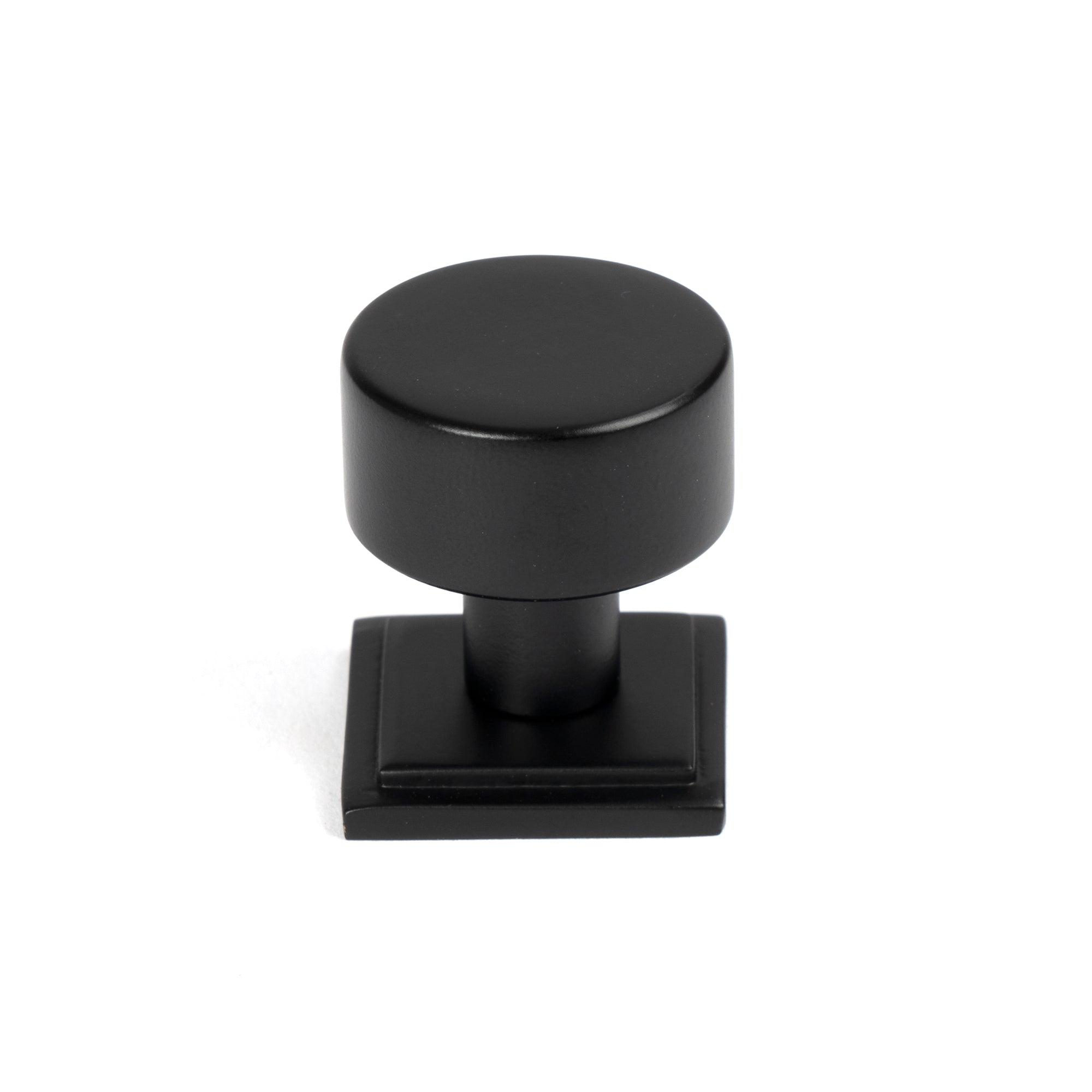 Matt Black Kelso Cabinet Knob - 25mm (Square) | From The Anvil-Cabinet Knobs-Yester Home