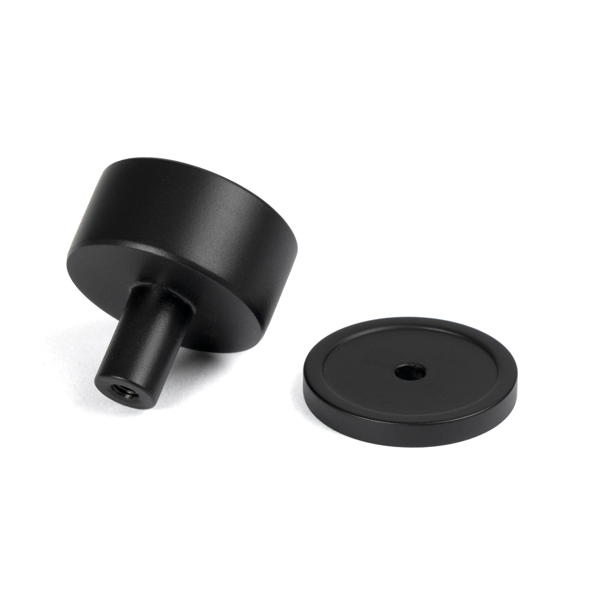 Matt Black Kelso Cabinet Knob - 32mm (Plain) | From The Anvil-Cabinet Knobs-Yester Home