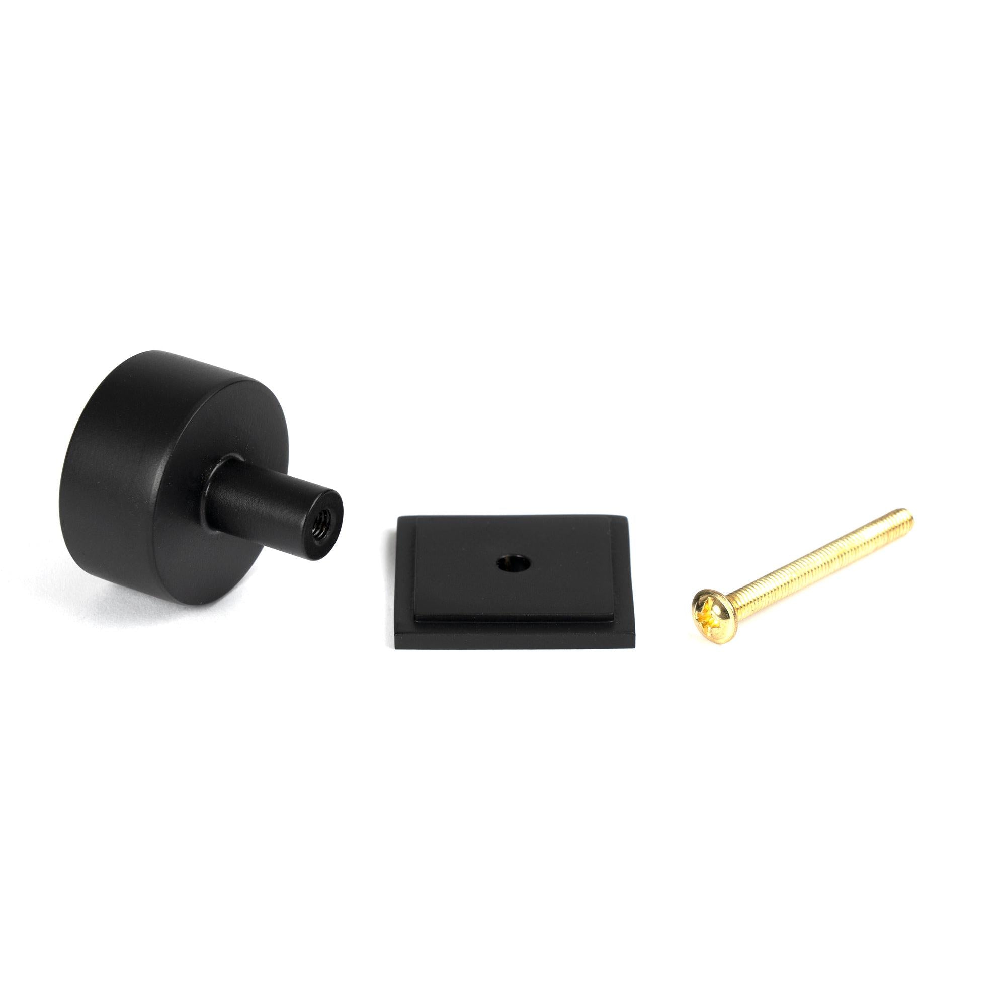 Matt Black Kelso Cabinet Knob - 32mm (Square) | From The Anvil - Cabinet Knobs - From The Anvil - Yester Home