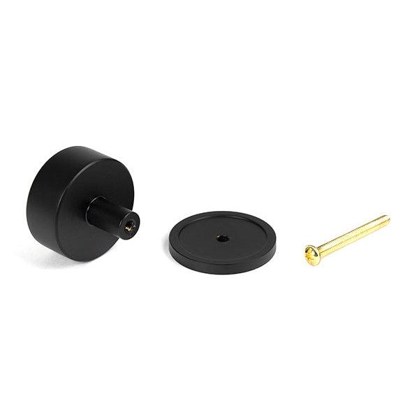 Matt Black Kelso Cabinet Knob - 38mm (Plain) | From The Anvil-Cabinet Knobs-Yester Home