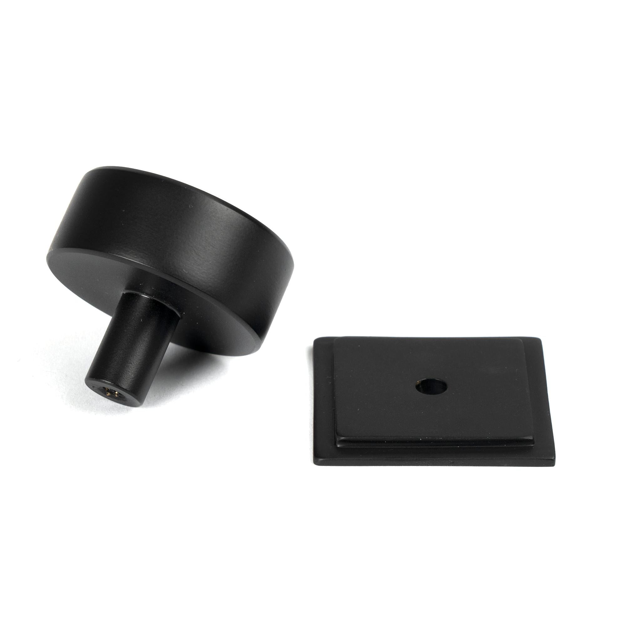 Matt Black Kelso Cabinet Knob - 38mm (Square) | From The Anvil - Cabinet Knobs - From The Anvil - Yester Home