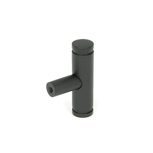 Matt Black Kelso T-Bar | From The Anvil-Cabinet Knobs-Yester Home