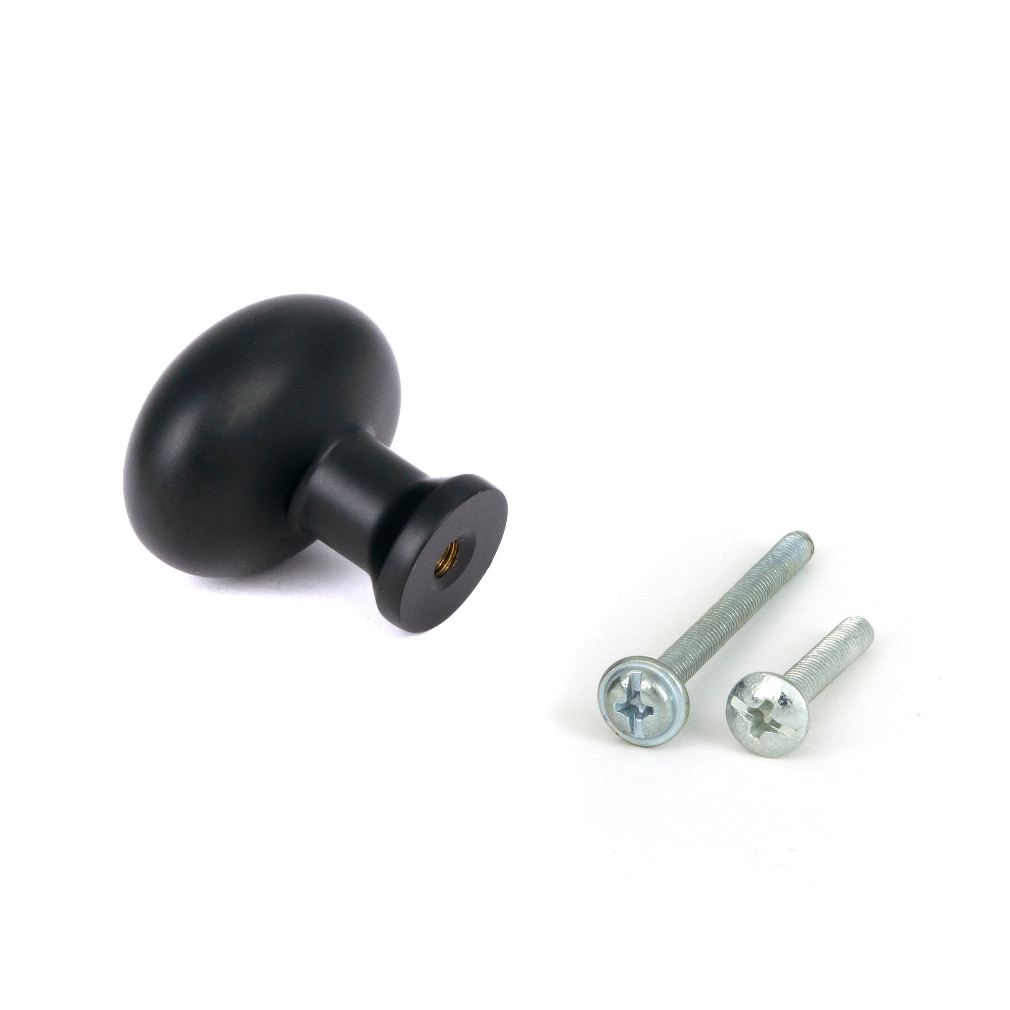 Matt Black Moore Cabinet Knob - 32mm - Cabinet Knobs - From The Anvil - Yester Home