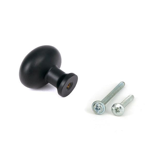 Matt Black Moore Cabinet Knob - 32mm - Cabinet Knobs - From The Anvil - Yester Home