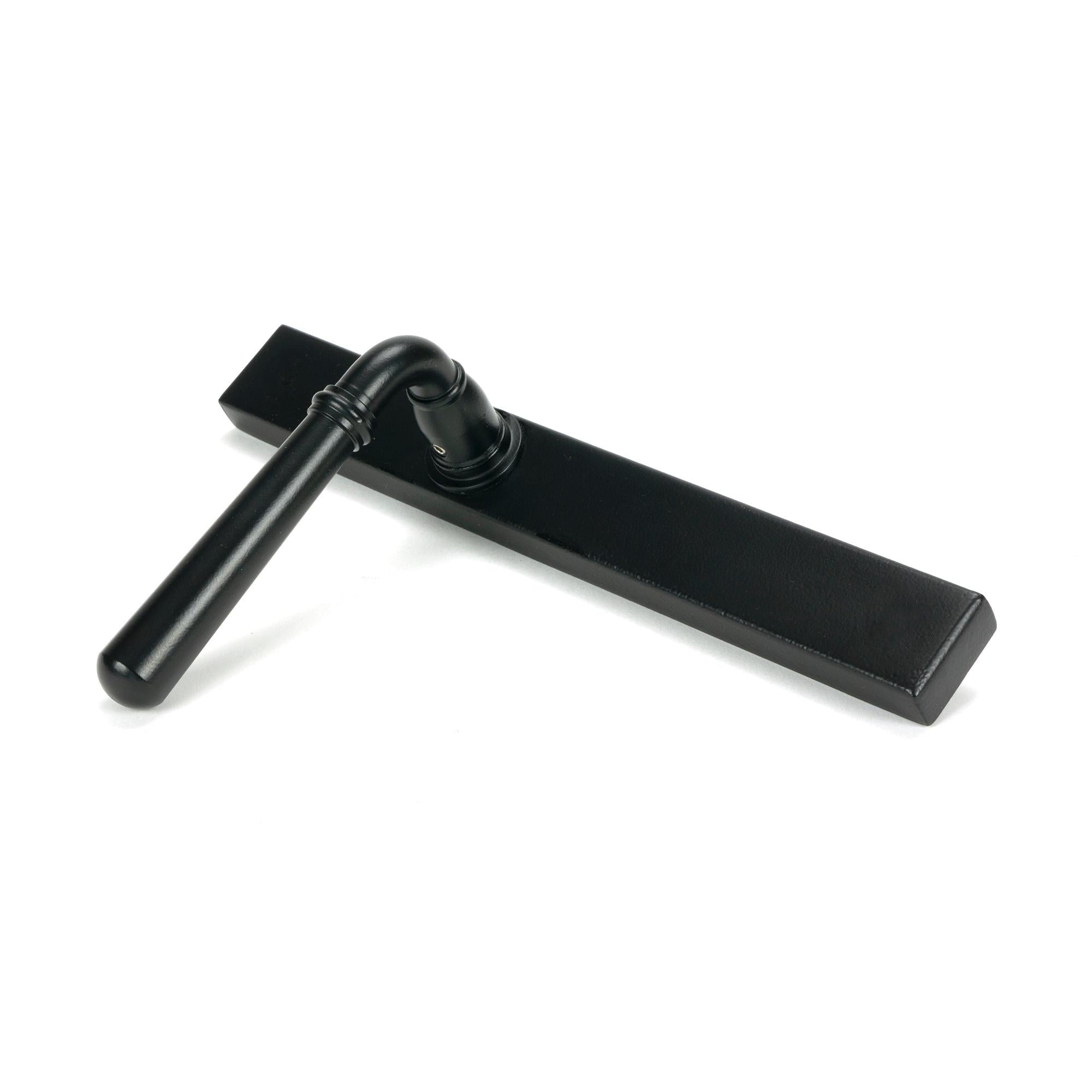 Matt Black Newbury Slimline Lever Espag. Latch Set | From The Anvil - Espagnolette - From The Anvil - Yester Home