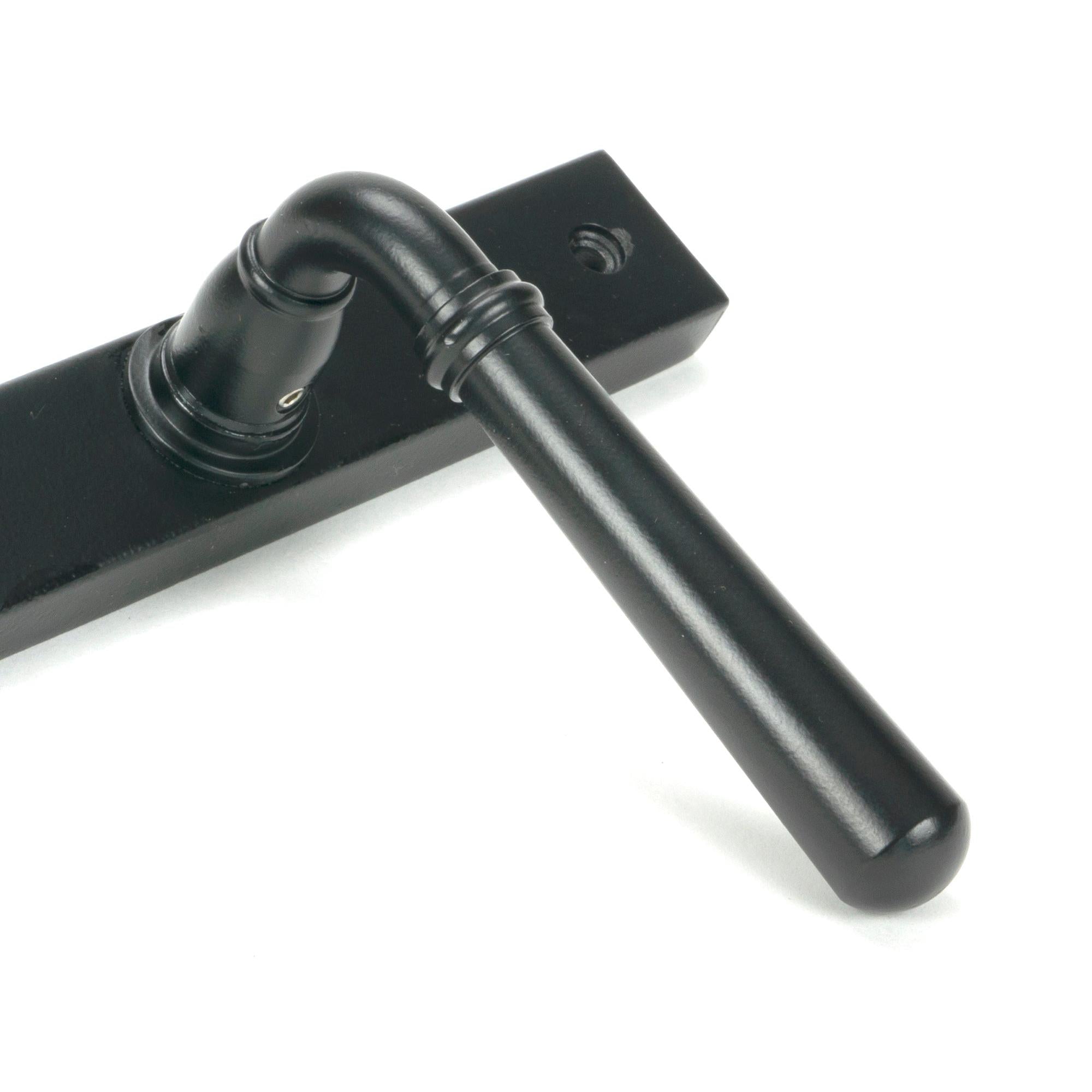 Matt Black Newbury Slimline Lever Espag. Latch Set | From The Anvil - Espagnolette - From The Anvil - Yester Home