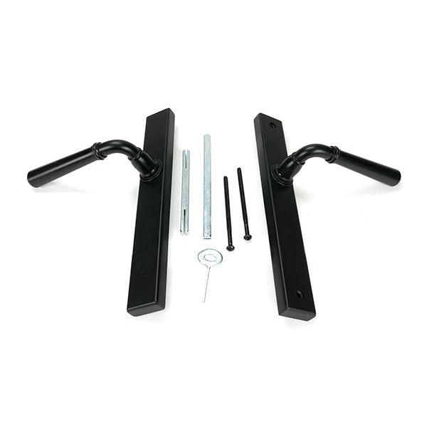 Matt Black Newbury Slimline Lever Espag. Latch Set | From The Anvil-Espagnolette-Yester Home