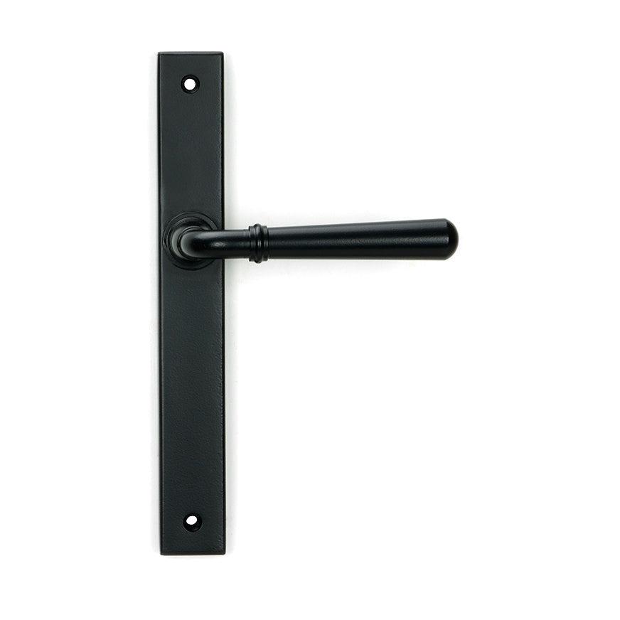 Matt Black Newbury Slimline Lever Espag. Latch Set | From The Anvil-Espagnolette-Yester Home