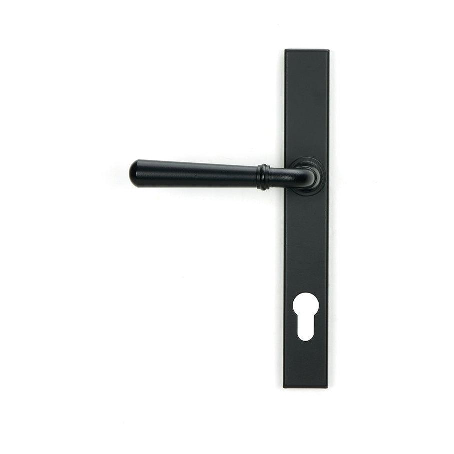 Matt Black Newbury Slimline Lever Espag. Lock Set | From The Anvil-Espagnolette-Yester Home