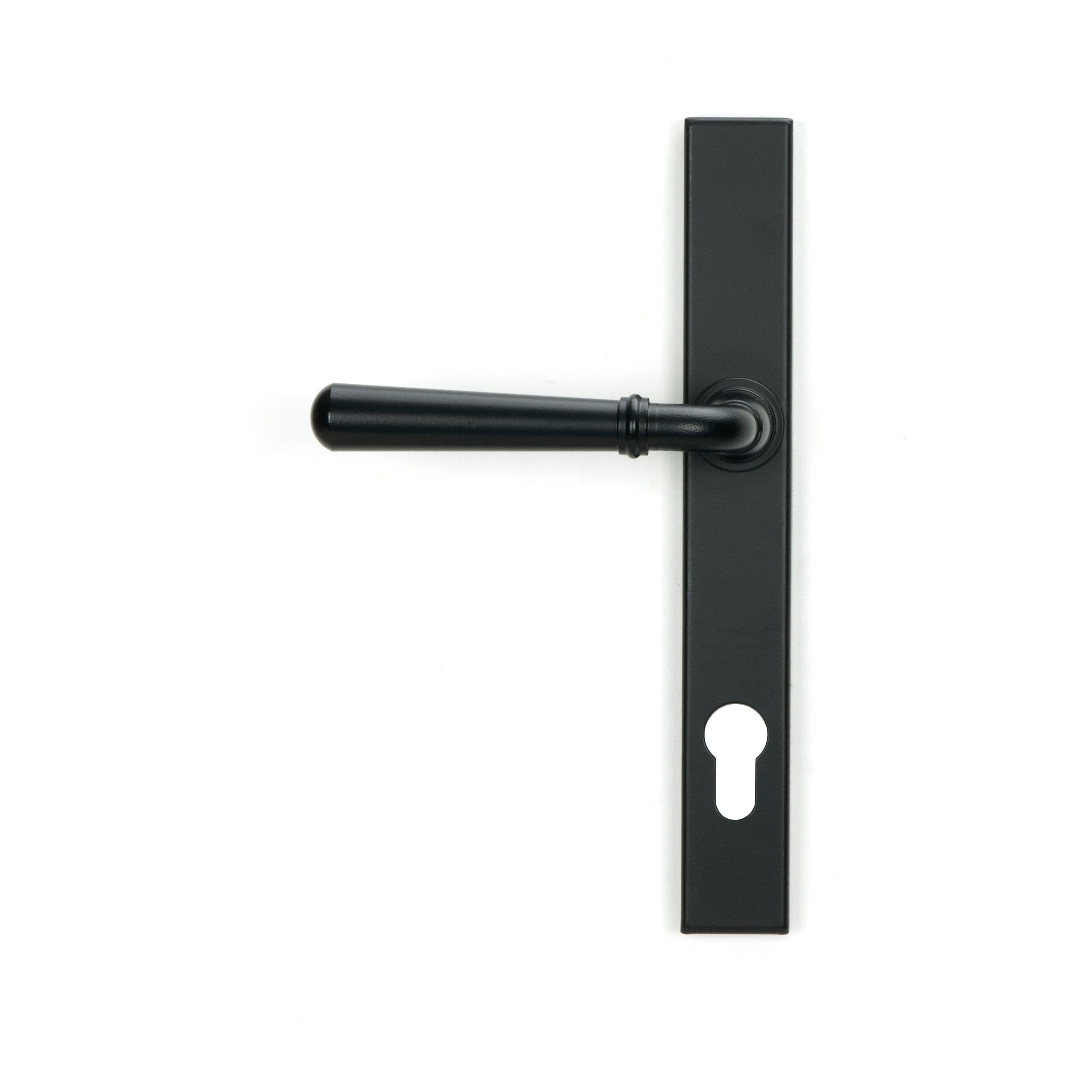 Matt Black Newbury Slimline Lever Espag. Lock Set | From The Anvil - Espagnolette - From The Anvil - Yester Home