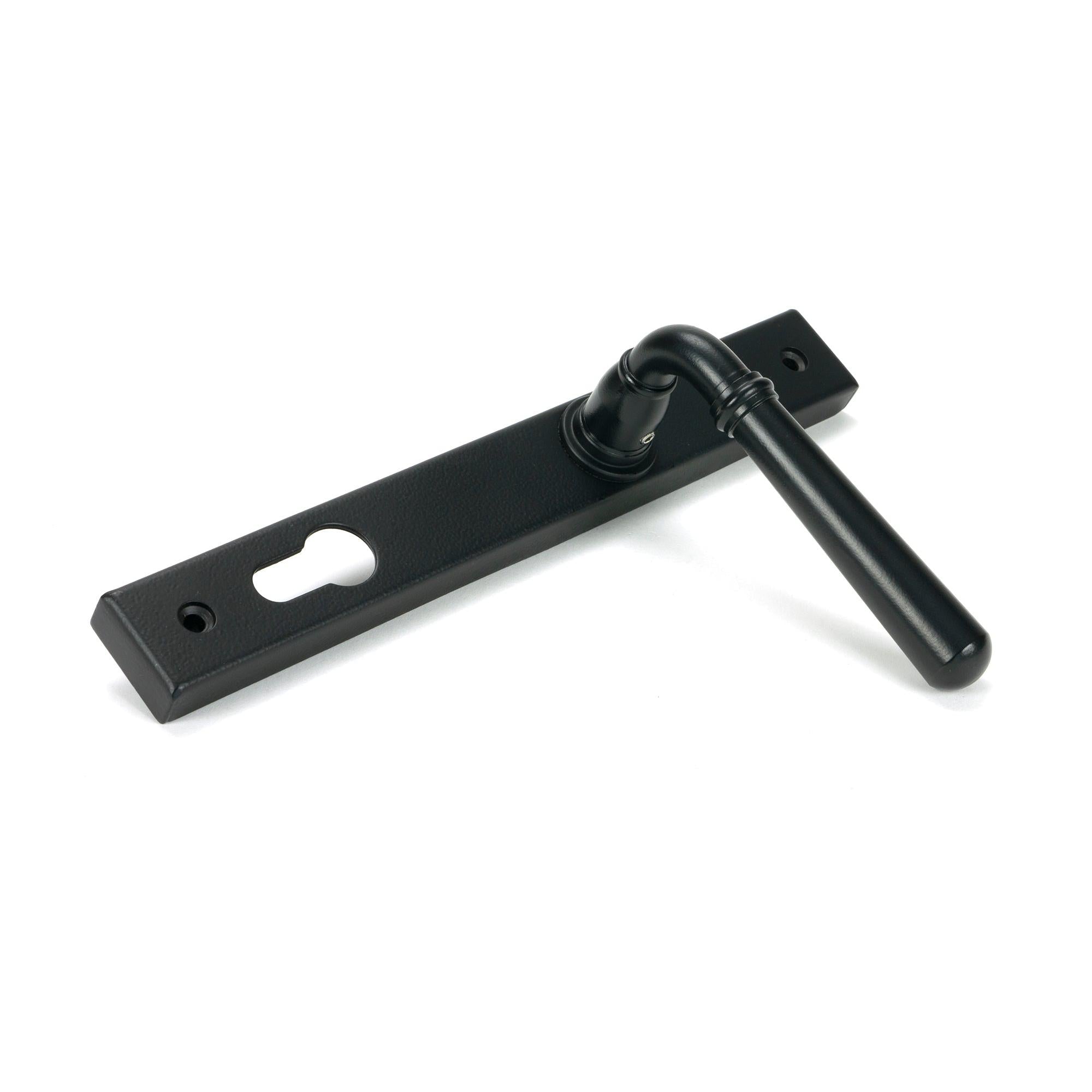Matt Black Newbury Slimline Lever Espag. Lock Set | From The Anvil - Espagnolette - From The Anvil - Yester Home