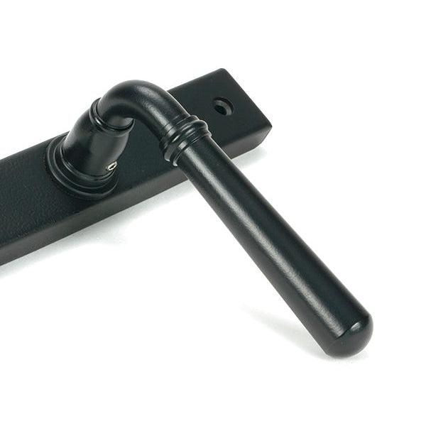 Matt Black Newbury Slimline Lever Espag. Lock Set | From The Anvil-Espagnolette-Yester Home