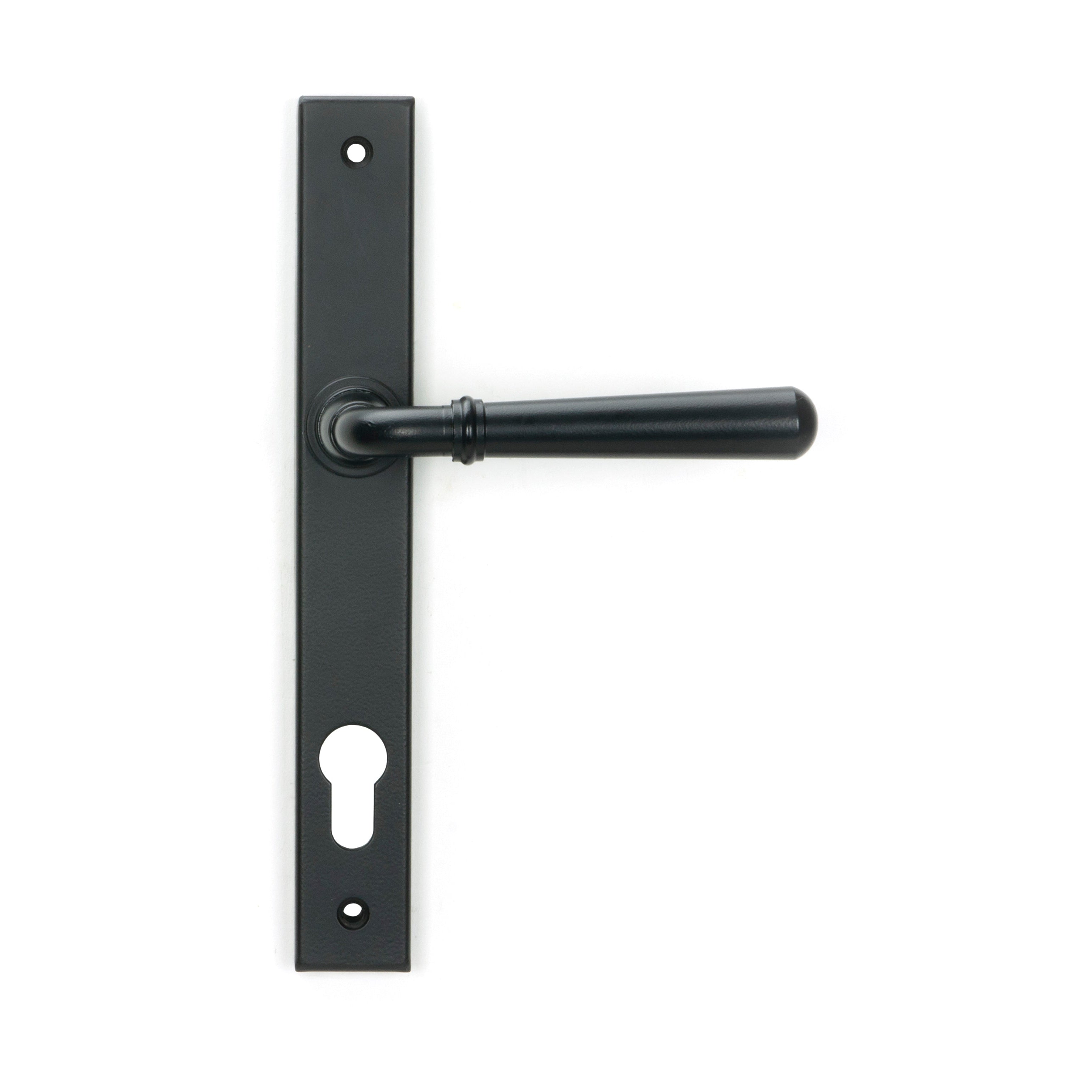 Matt Black Newbury Slimline Lever Espag. Lock Set | From The Anvil-Espagnolette-Yester Home
