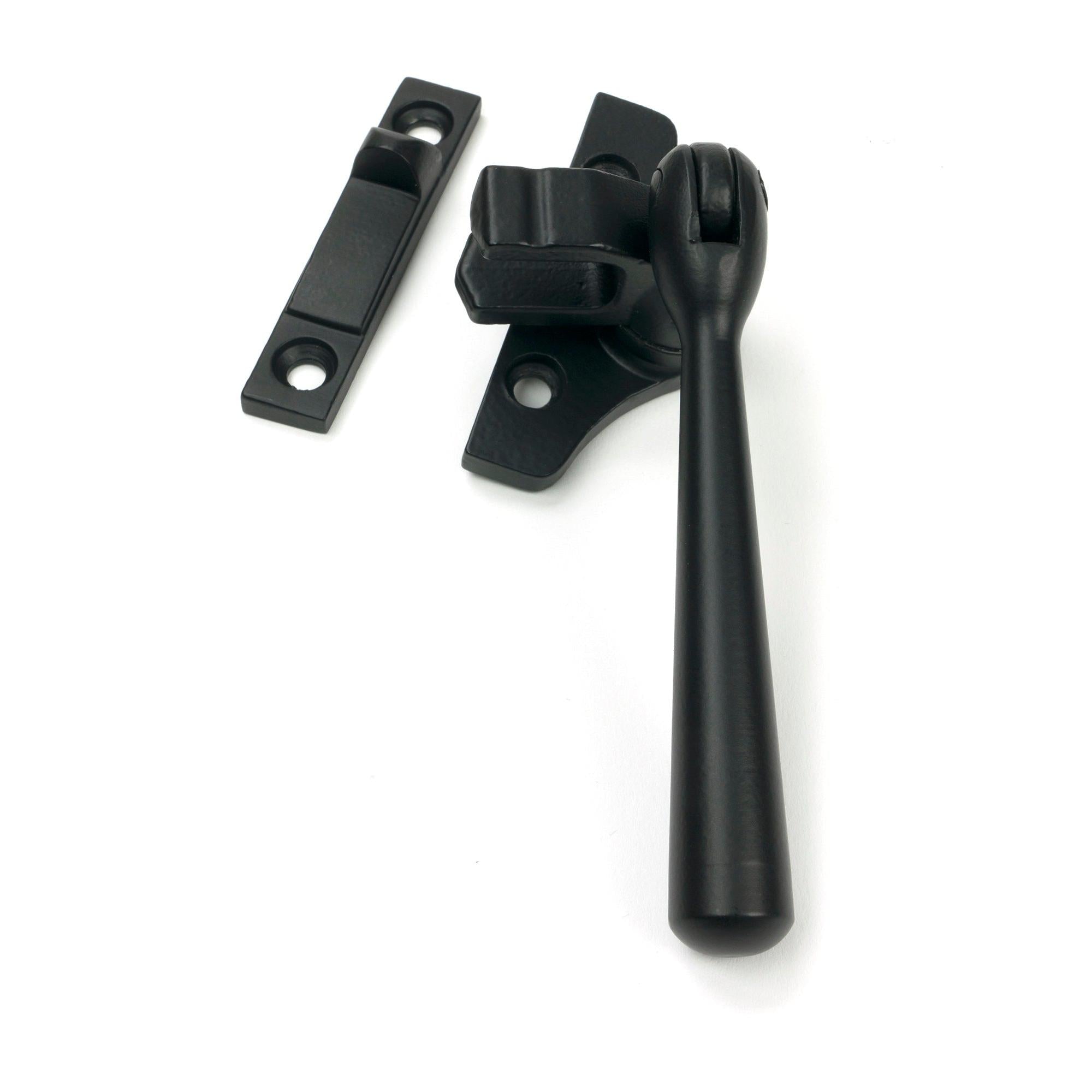 Matt Black Night-Vent Locking Newbury Fastener (Steel Window) - Night-Vent Fasteners - From The Anvil - Yester Home