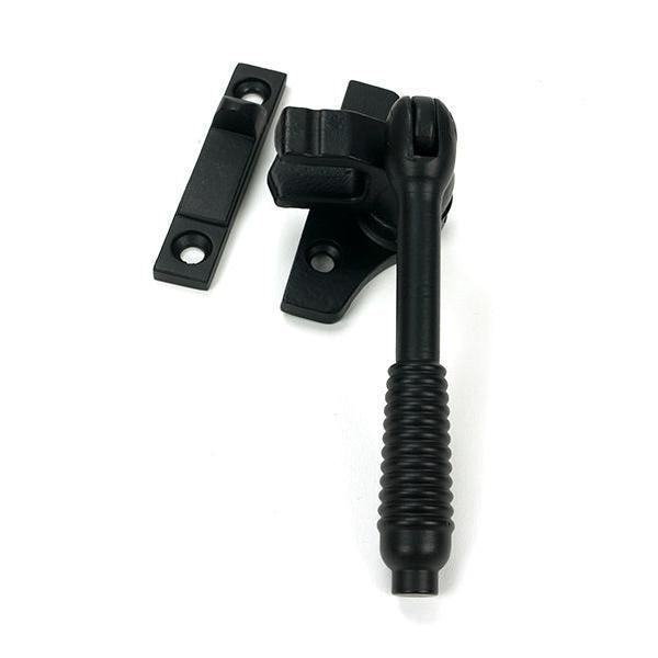 Matt Black Night-Vent Locking Reeded Fastener (Steel Window) - Night-Vent Fasteners - From The Anvil - Yester Home